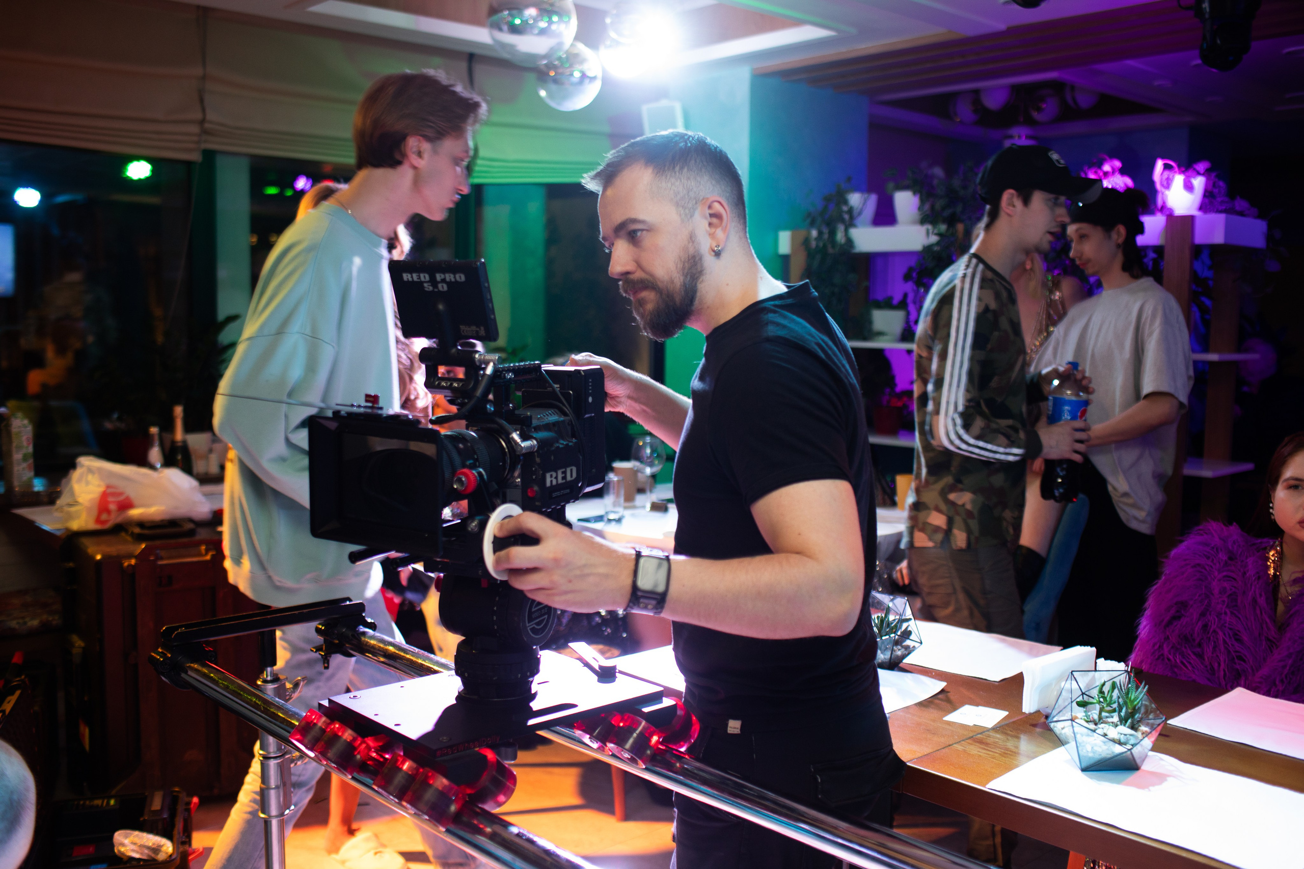 Съемка клипа Анни Калашниковой «Не ври мне в Риме». Art photographer Nino