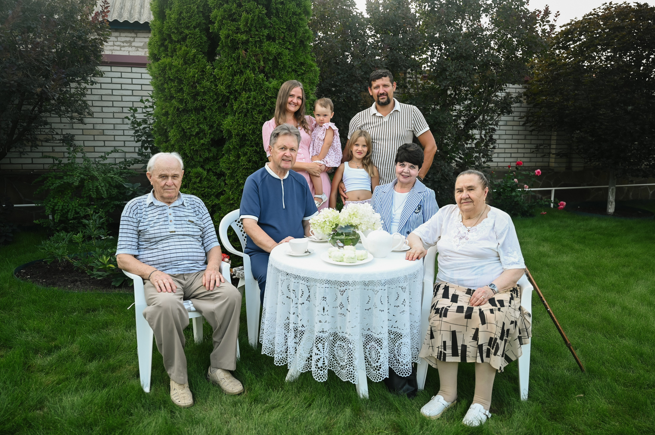 Семейная с правнучками. Фотограф Алёна Мил