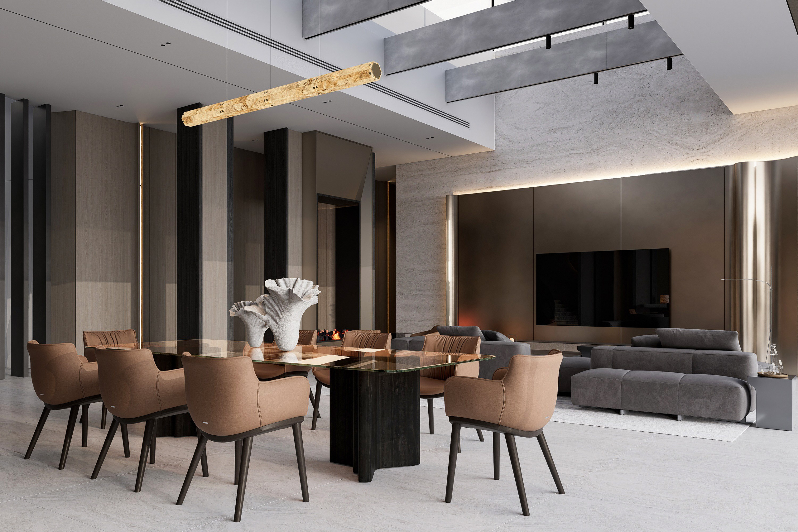 Загородный дом Благовещенск_интерьер_для сайта. Архитектурно-дизайнерское бюро ROOMS