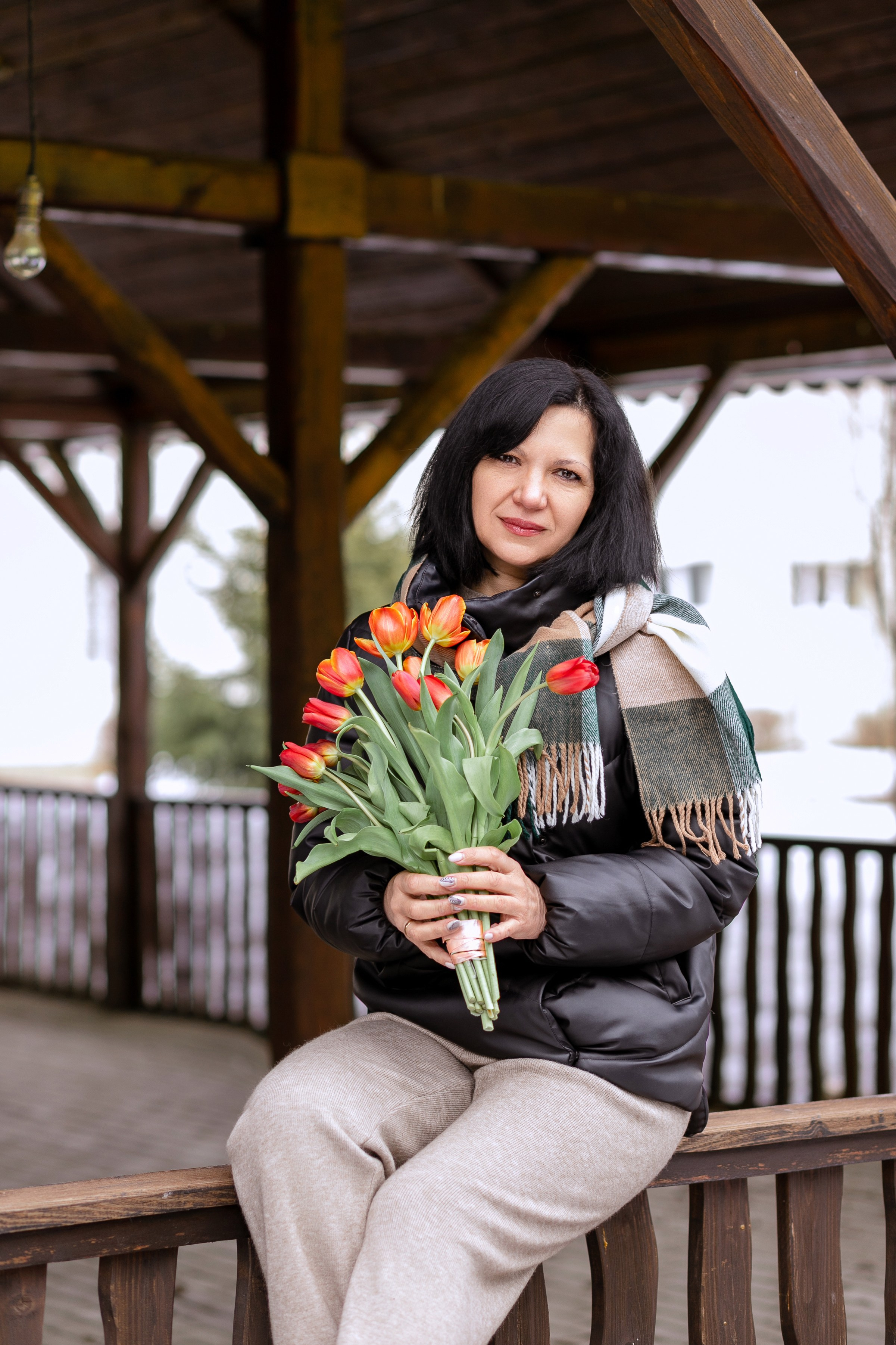 Весенняя фотосессия с тюльпанами