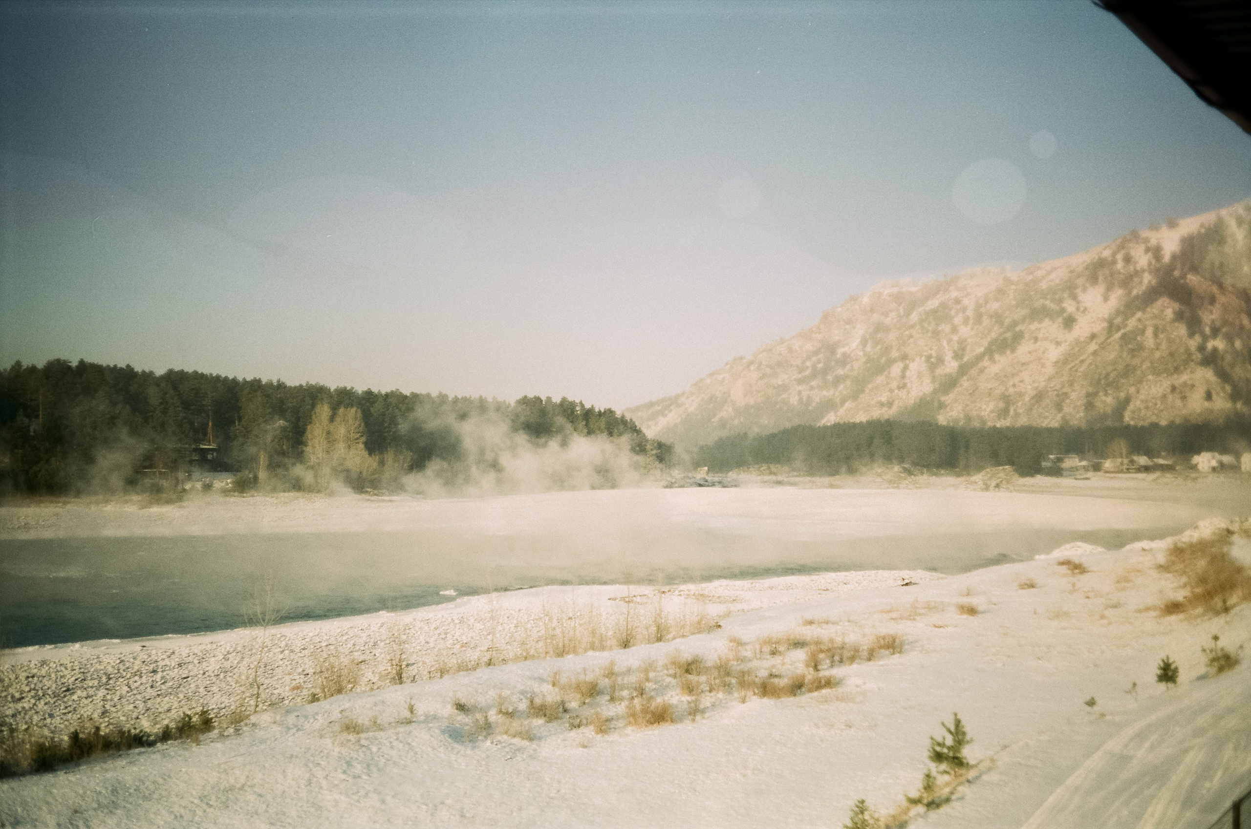 Бережок первый день, мост Бирюзовая Катунь / 10 декабря 2023 года (-25