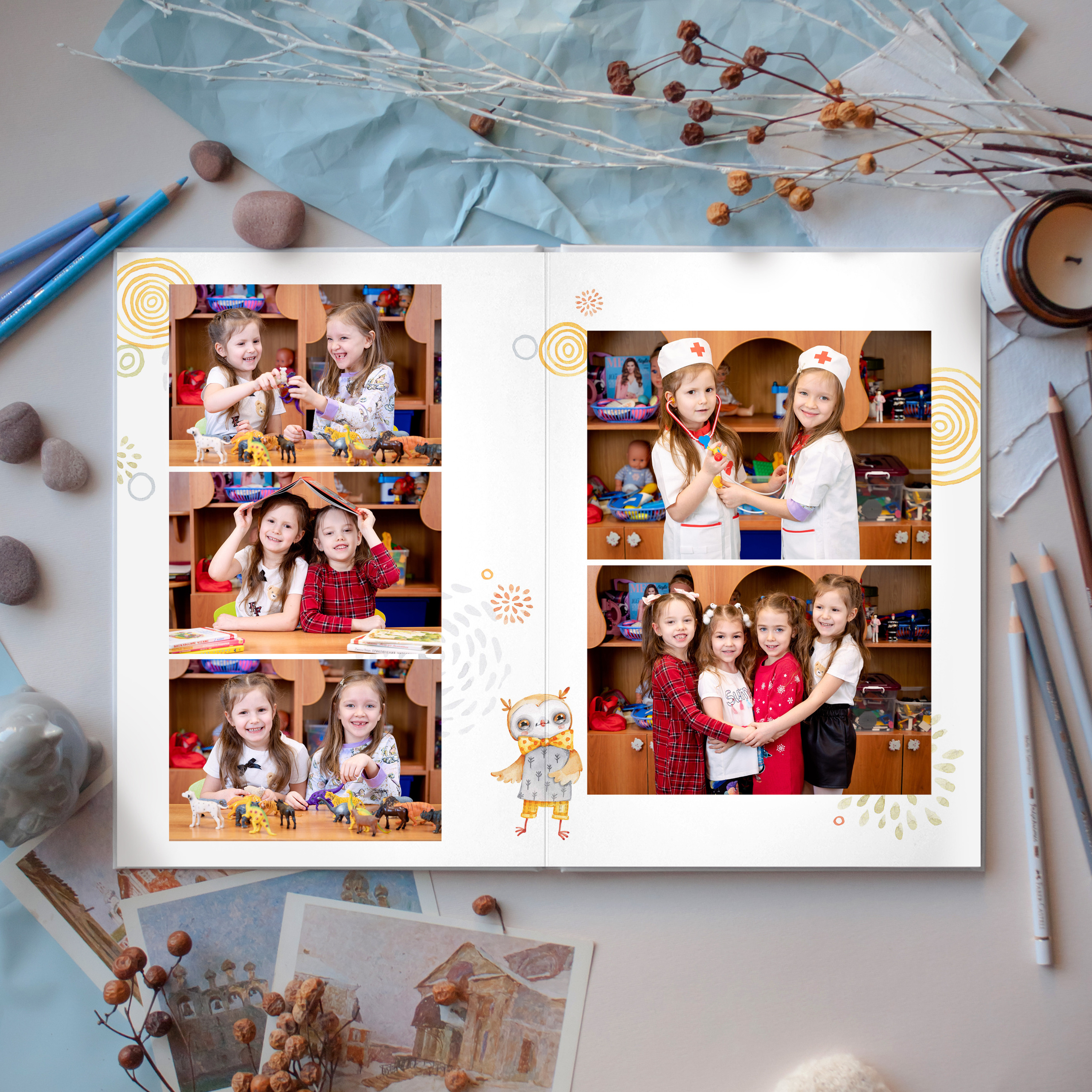 АЛЬБОМ «СОВУШКИ». Выпускные альбомы для сада и школы в Москве