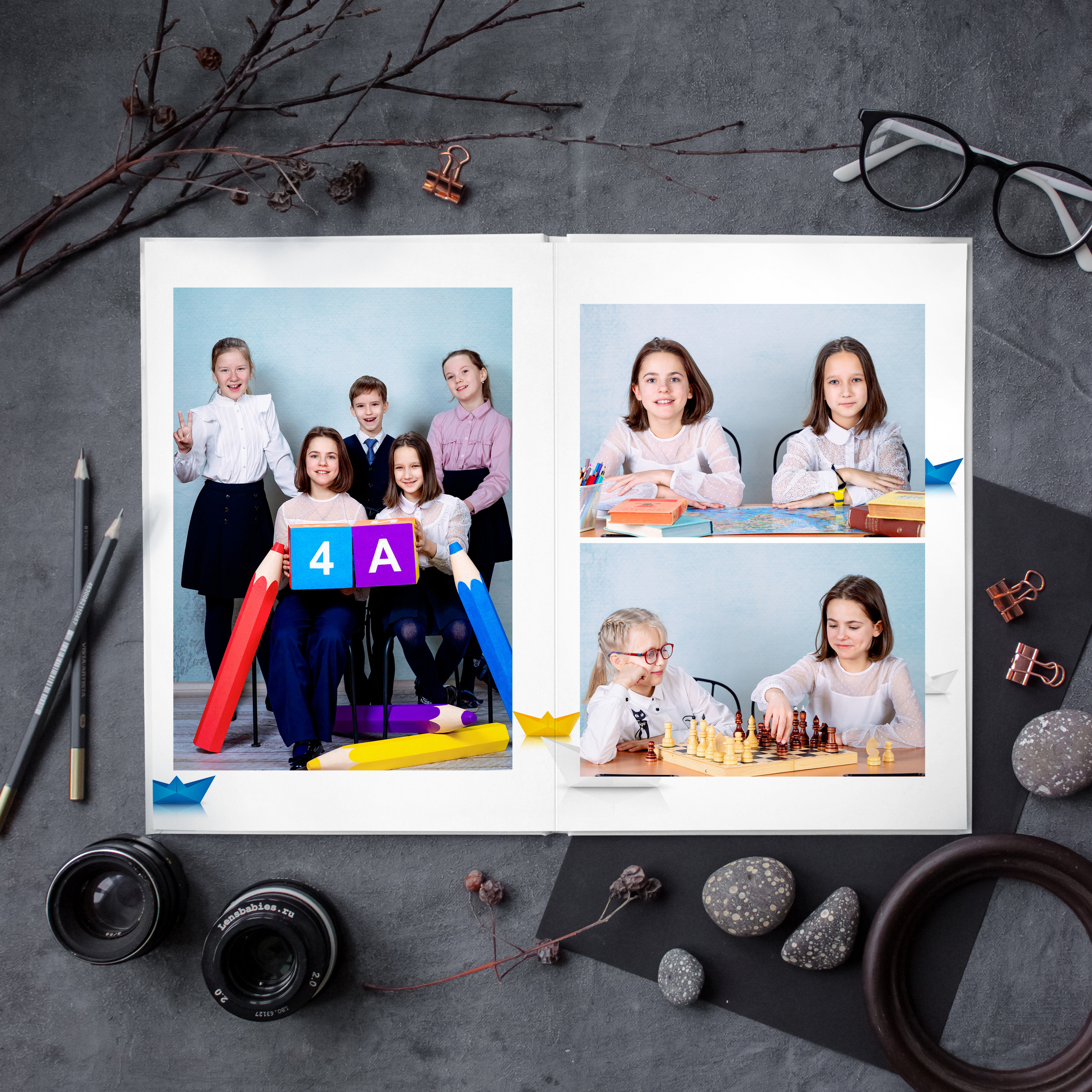 АЛЬБОМ «ОРИГАМИ». Выпускные альбомы для сада и школы в Москве