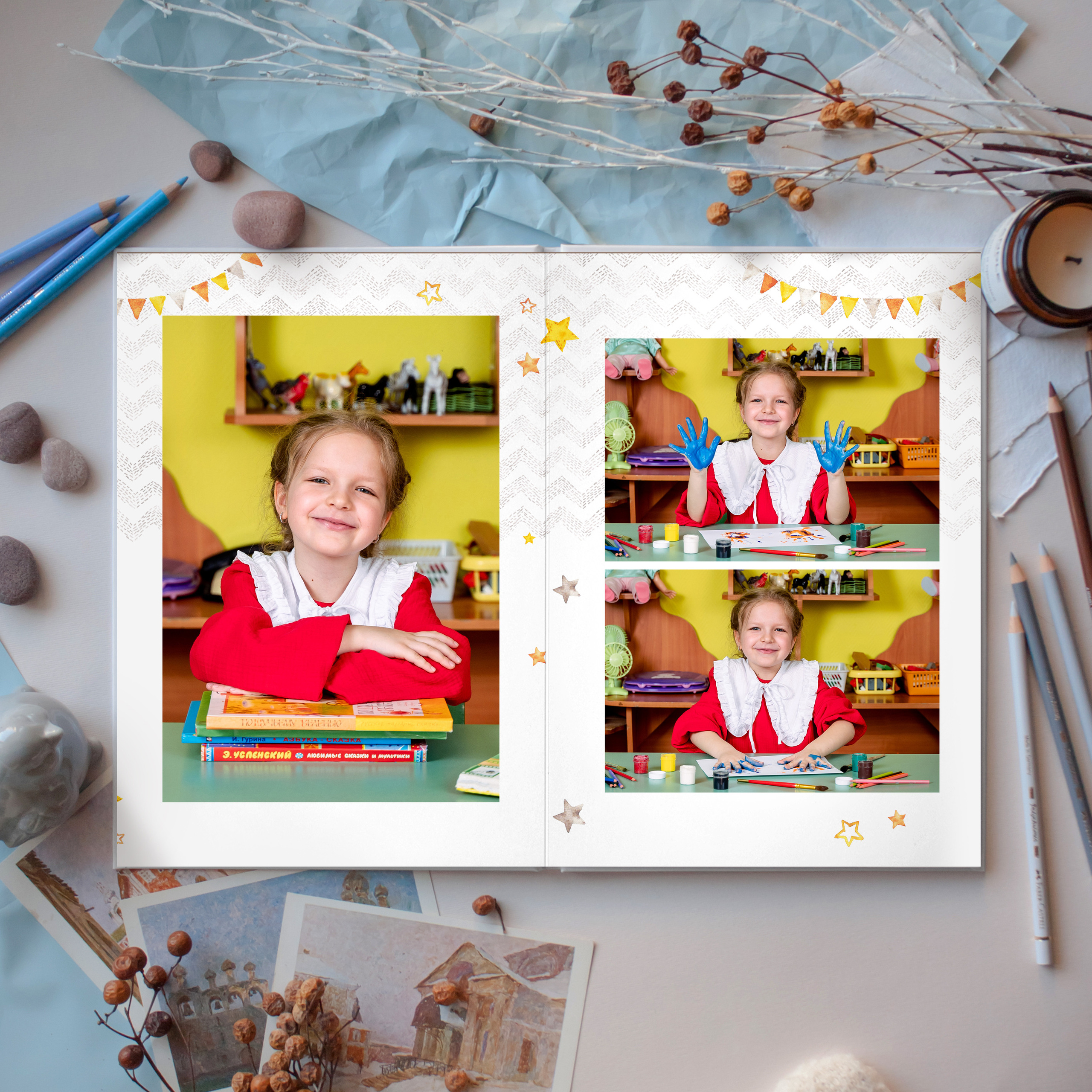 АЛЬБОМ «ЗАЙЧИКИ». Выпускные альбомы для сада и школы в Москве