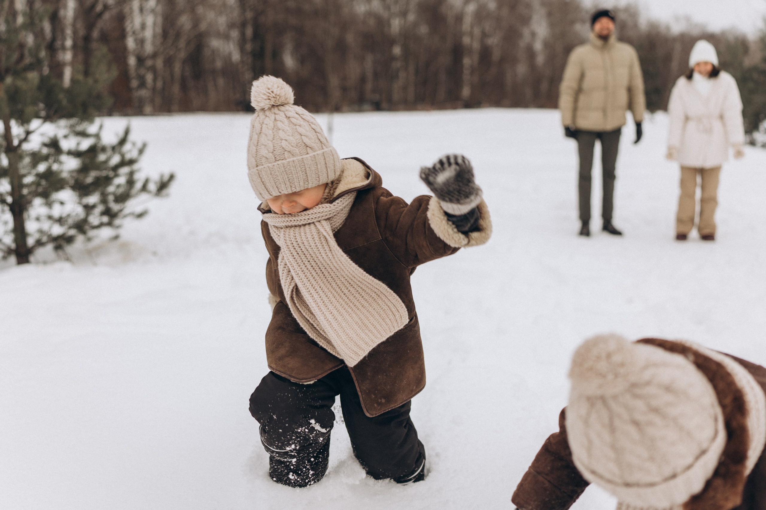 Зимняя семейная фотосессия. Детский, семейный и ньюборн фотограф в Москве Юлия Шуарт