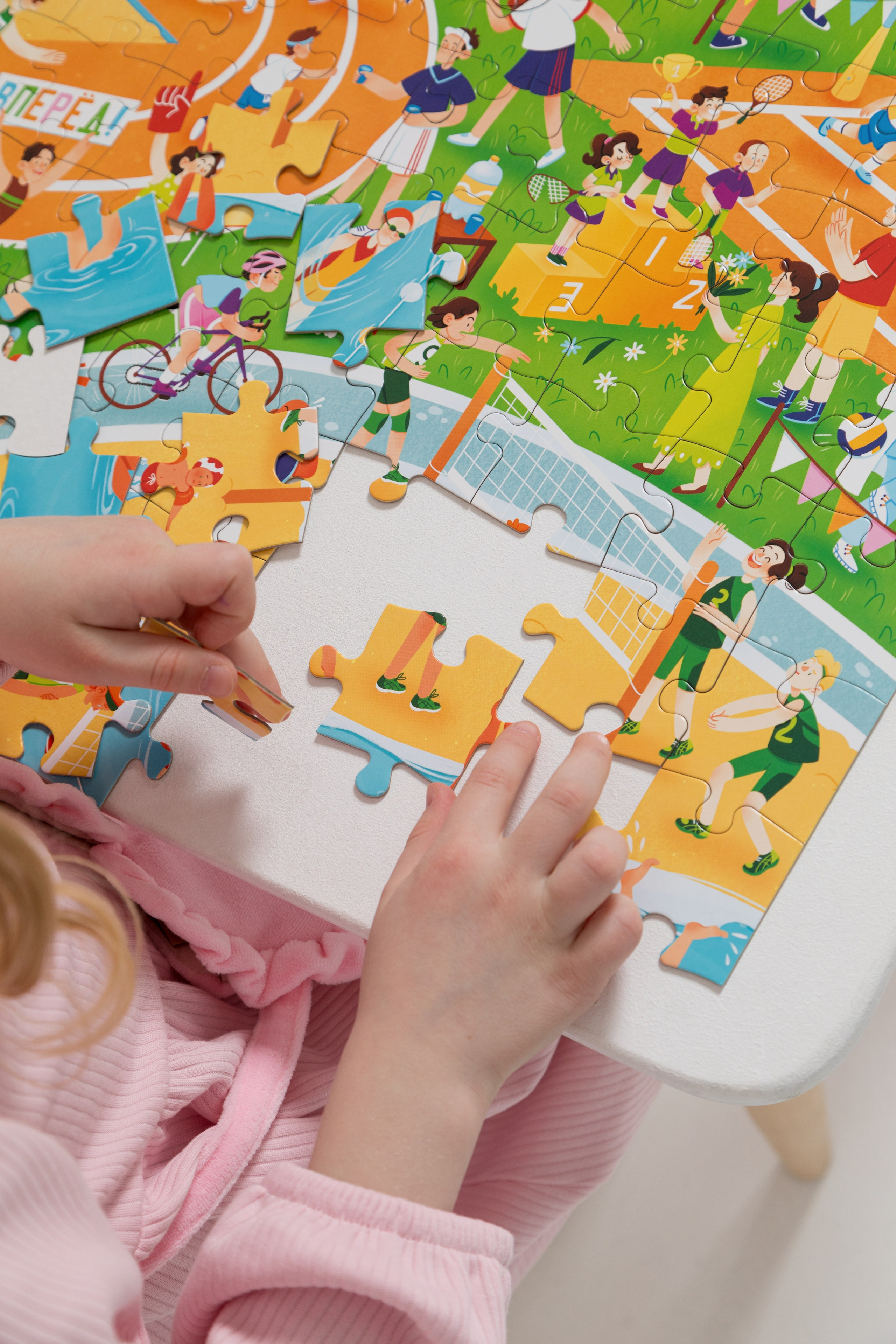 Имиджевая и каталожная съёмка для бренда детских пазлов. Детский и контент фотограф Надя Волкова Санкт-Петербург