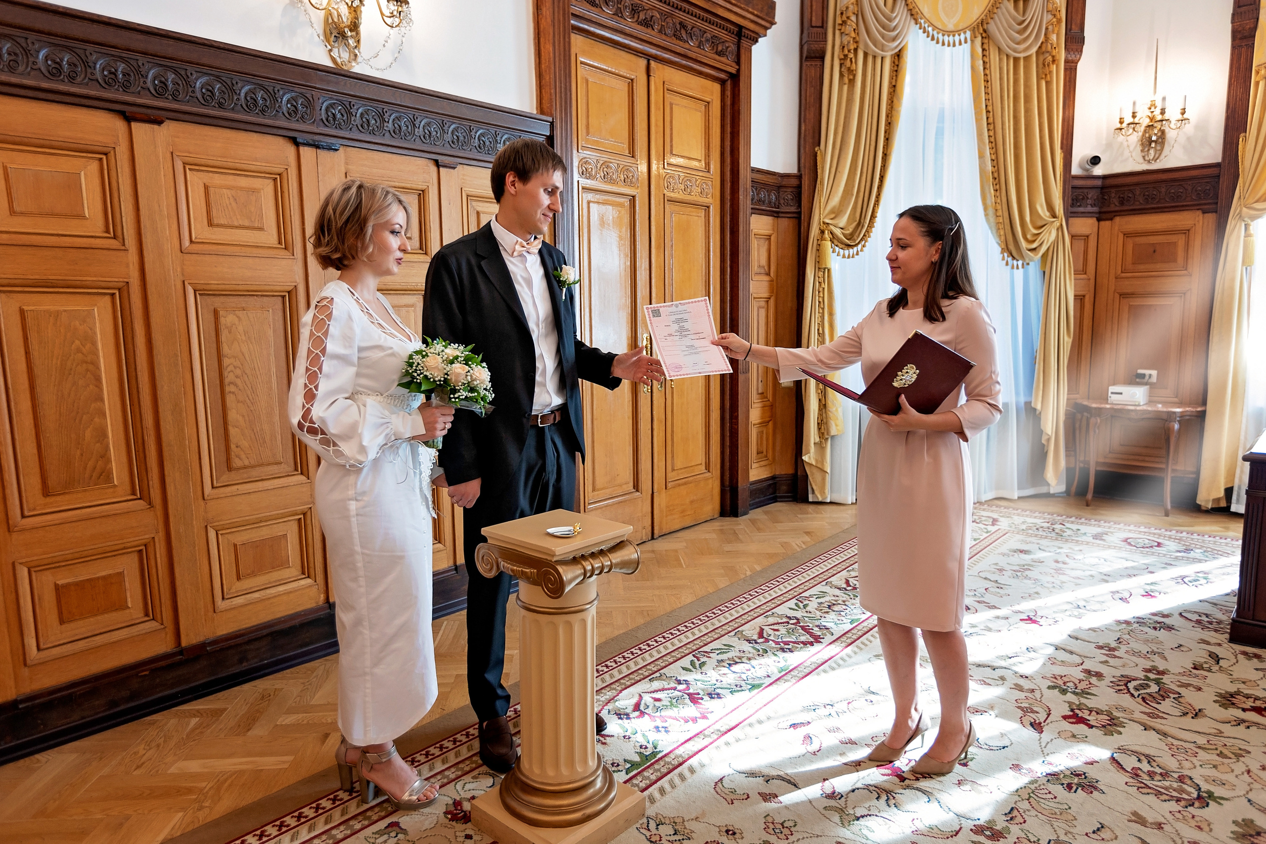 Ольга и Александр, Грибоедовский ЗАГС. Геннадий Степанов —фотограф в Москве