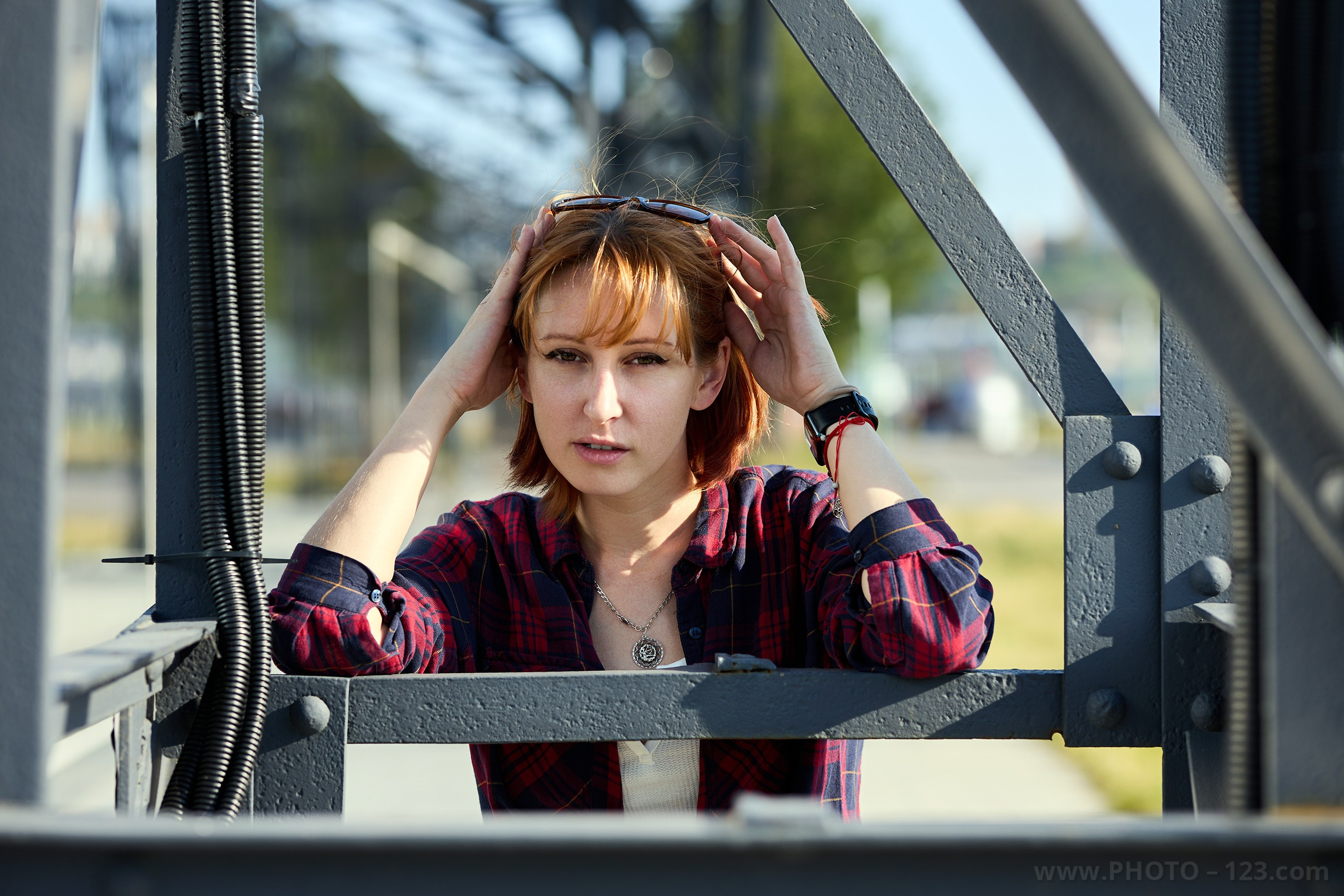 Stylish Redhead Woman in Urban Autumn, Nizhny Novgorod. Photographer, Retoucher & Graphic Designer @photo123pro