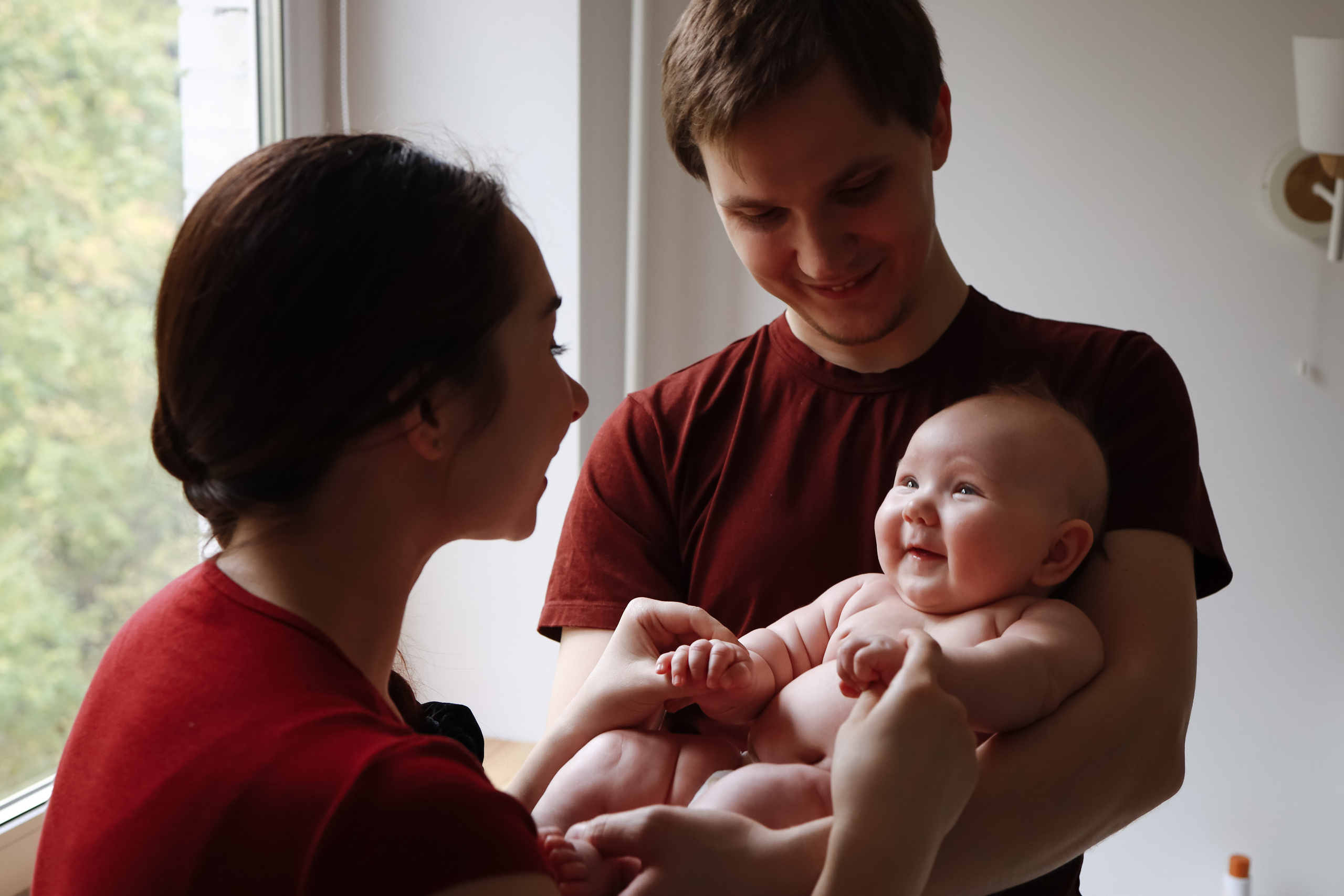 Анна, Леша и Лиля. Семейный фотограф в Москве Ольга Комарова