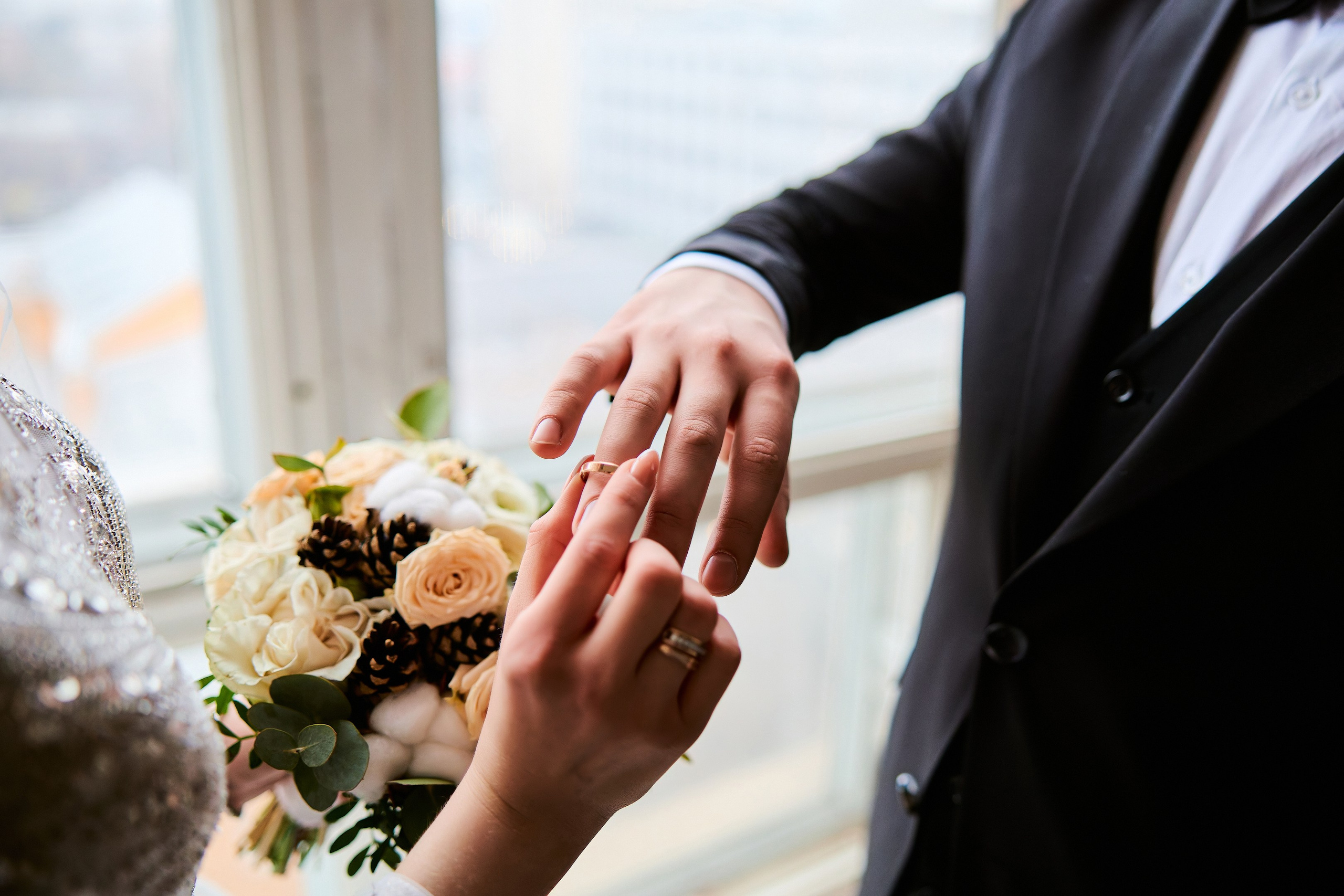 Свадебная фотосессия в студии. Свадебный фотограф Сергей Колбинский