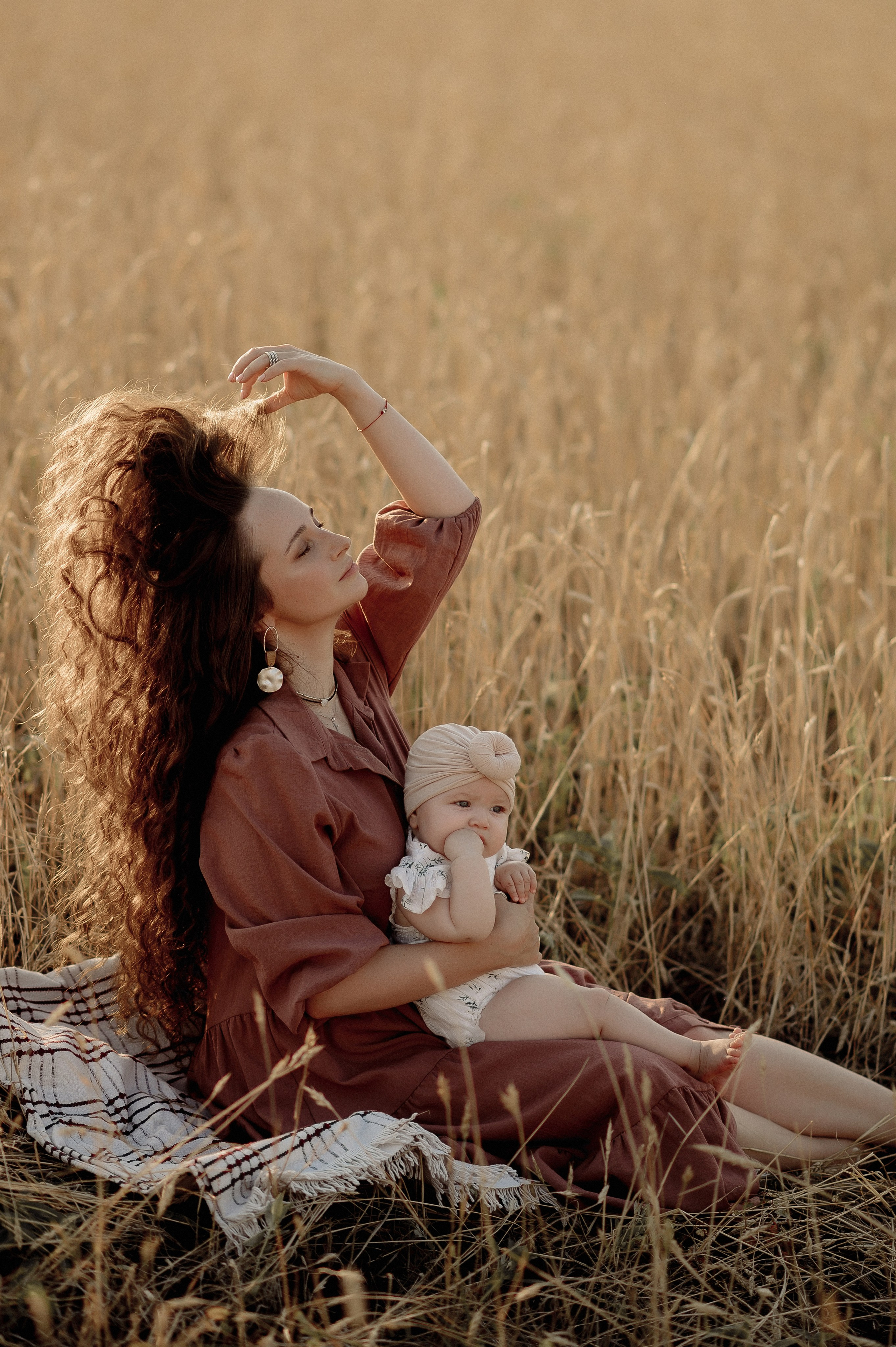 В пшенице. Фотограф Мария Стрелкова