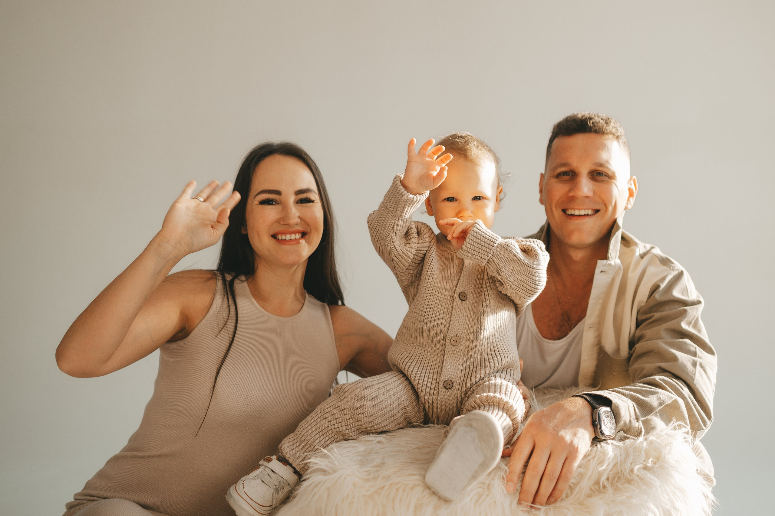 Семейная фотосессия в студии. Семейный и детский фотограф и видеограф в Москве, Дрокина Наталья