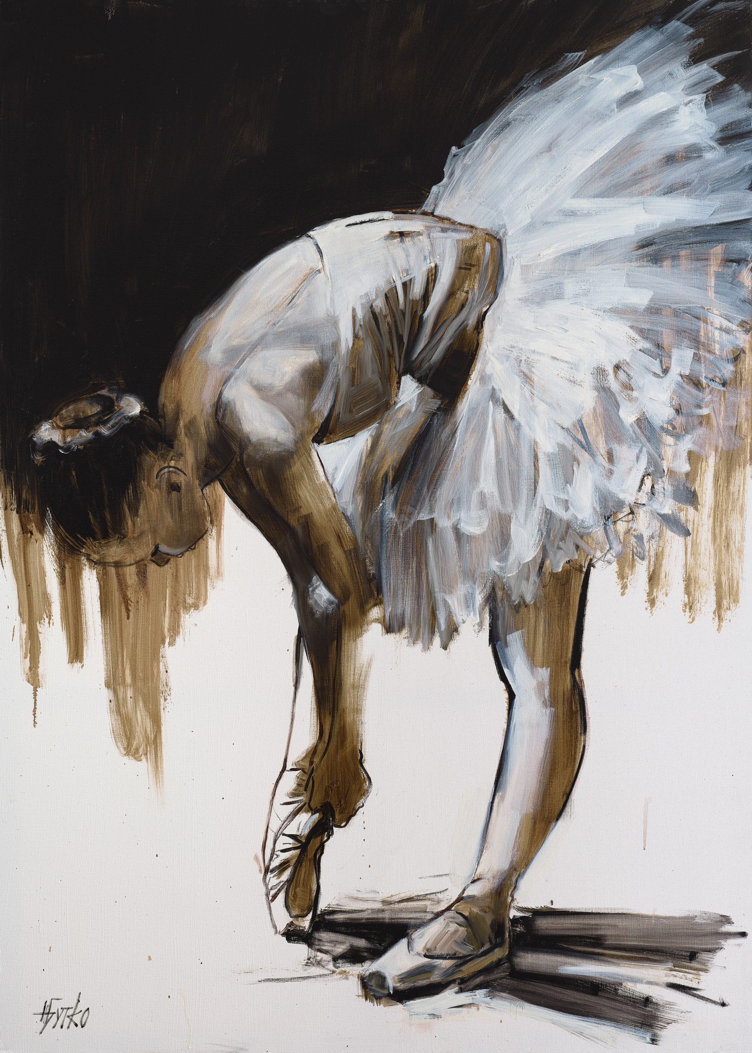 «Последние приготовления» - художник Наталия Бутко (холст, масло, 140x100 см, 2024)