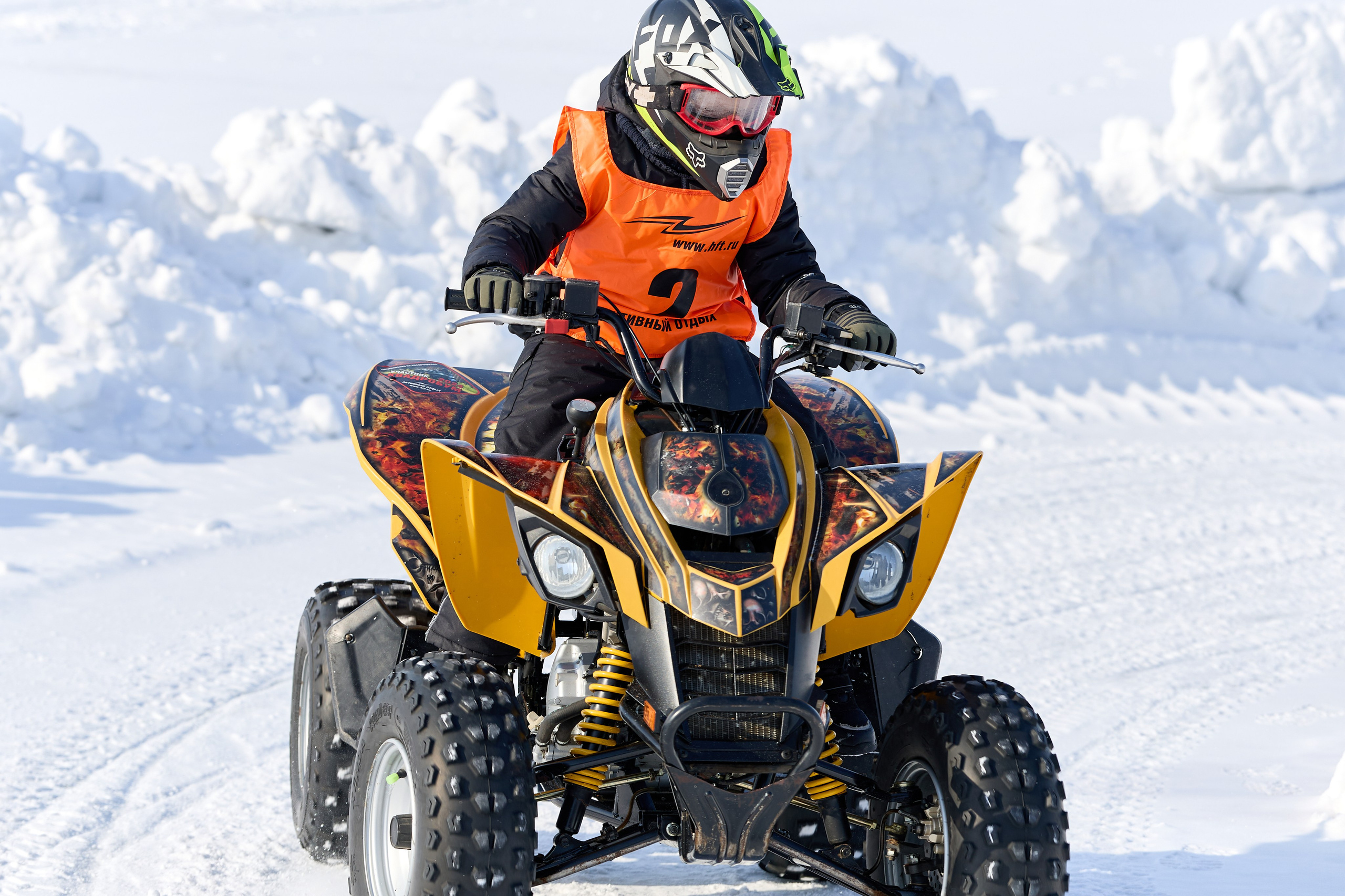 Топим Лёд — 2026. Соревнования на квадроциклах. Фотограф в Новосибирске Алена Скокова