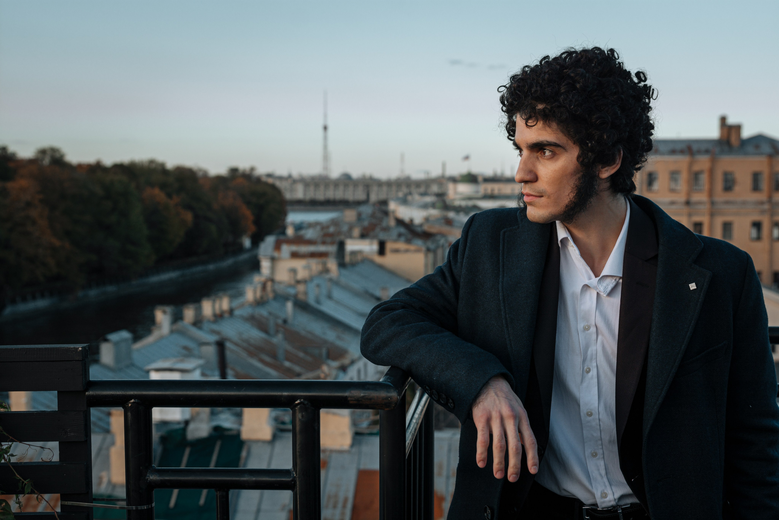 Пушкин в отеле «Оболенский». Съёмка ролика для конкурса. Портретный фотограф в Санкт-Петербурге Дмитриева Наталия