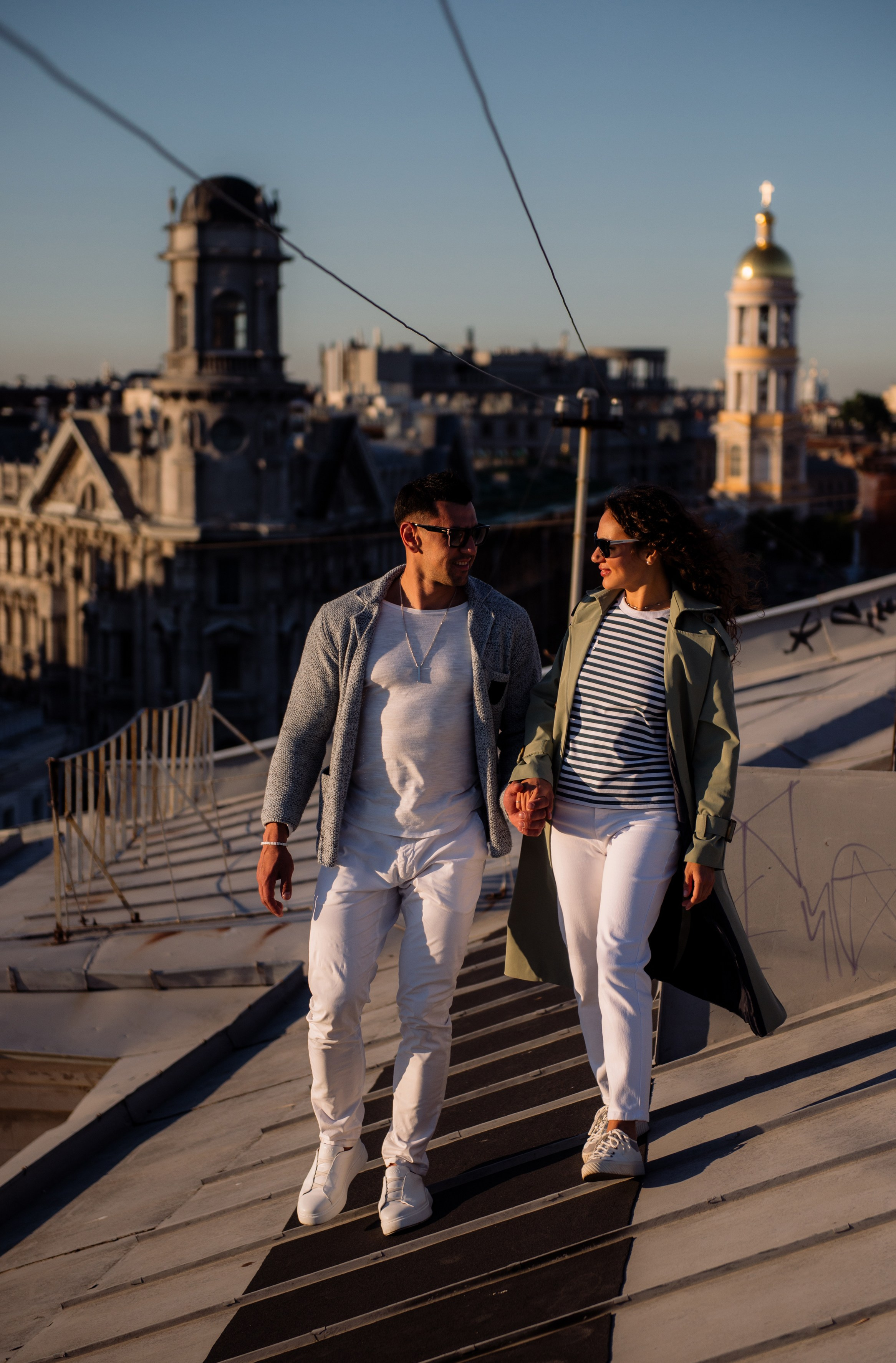 Love story на крышах Питера. Фотограф в Москве Алёна Степутенко