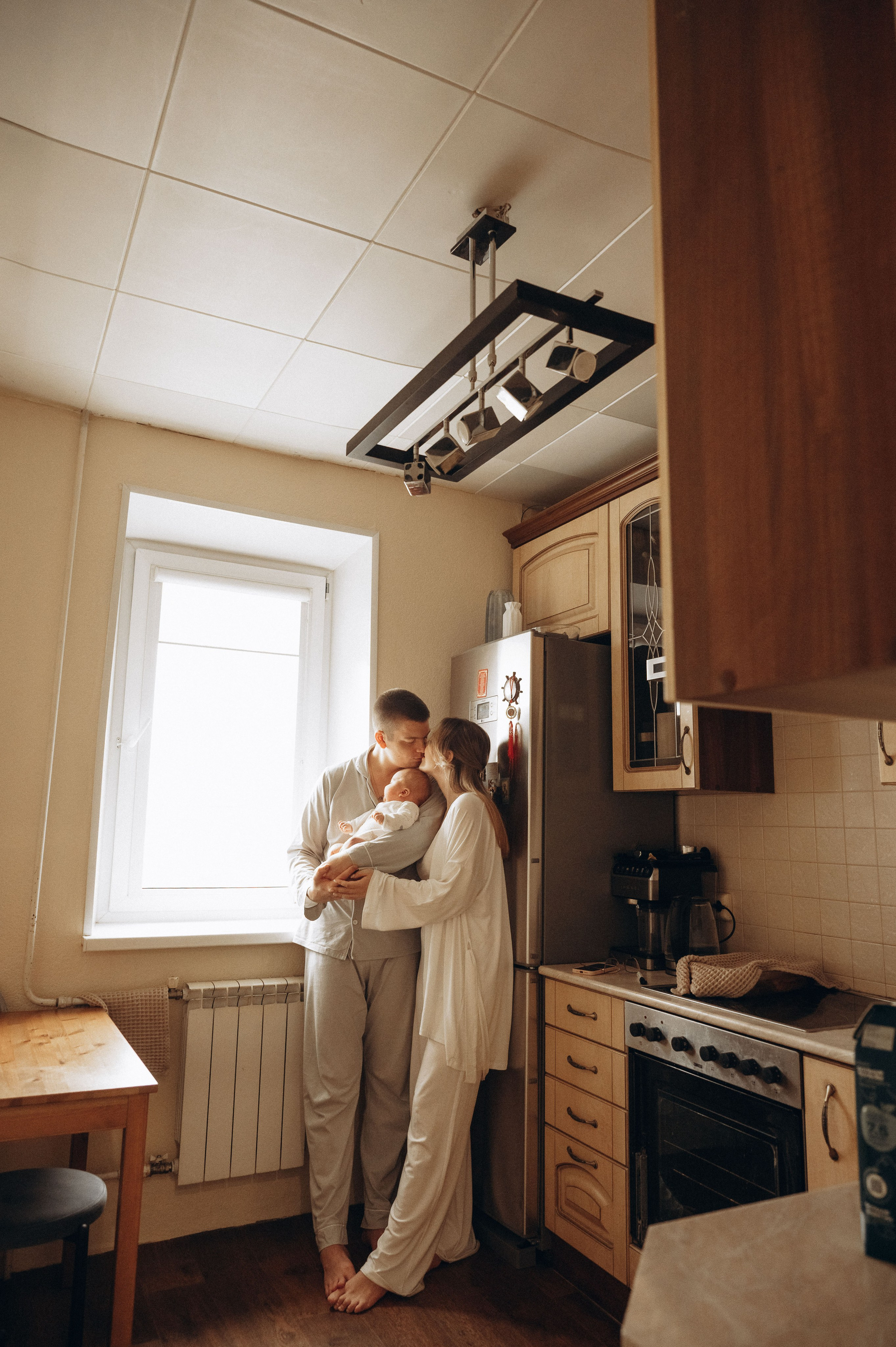 Иван, Ксения и Лев. Фотограф беременности и семьи, домашние съемки, Ньюборн