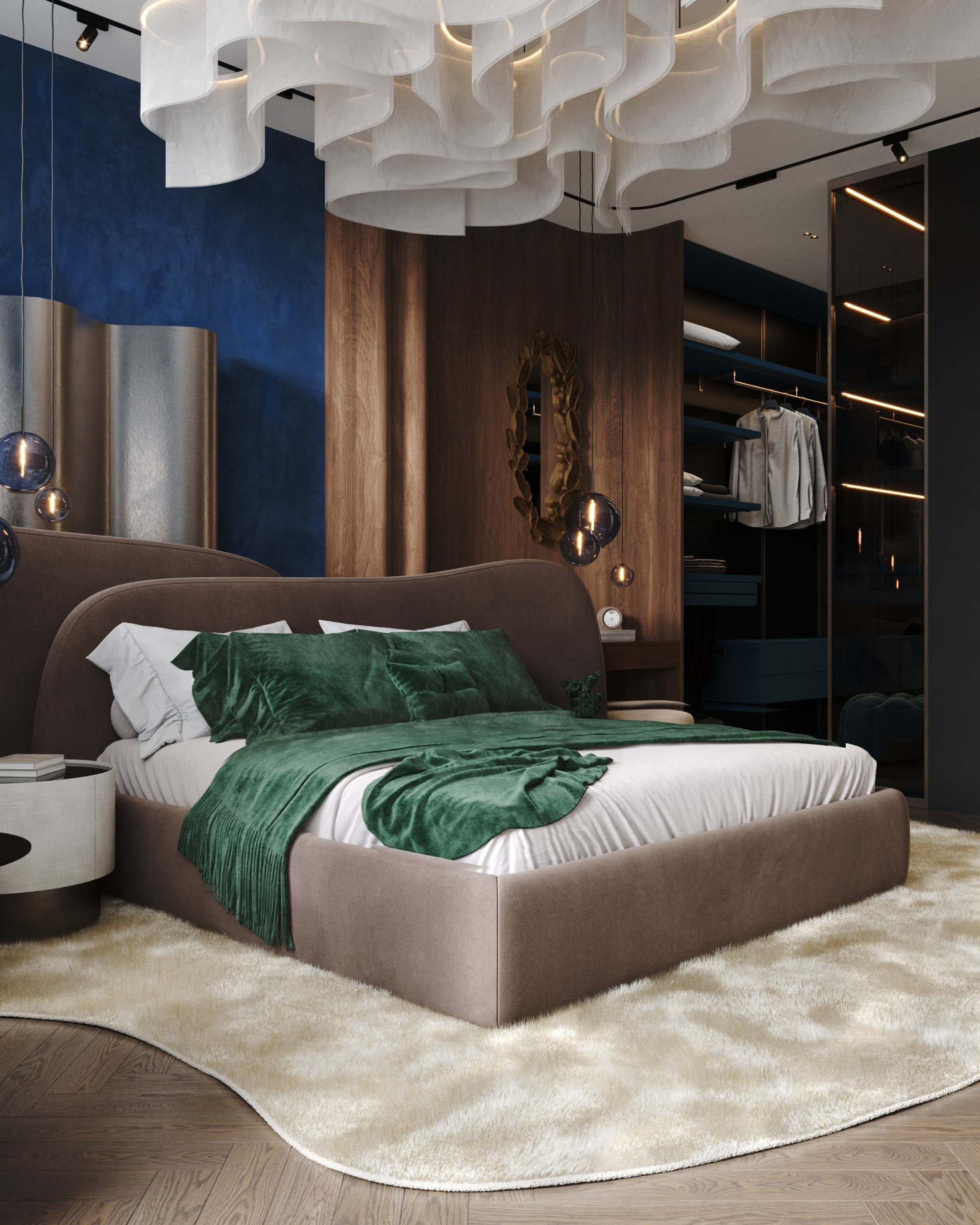 Deep Azure & Emerald Harmony. 3D Визуализация