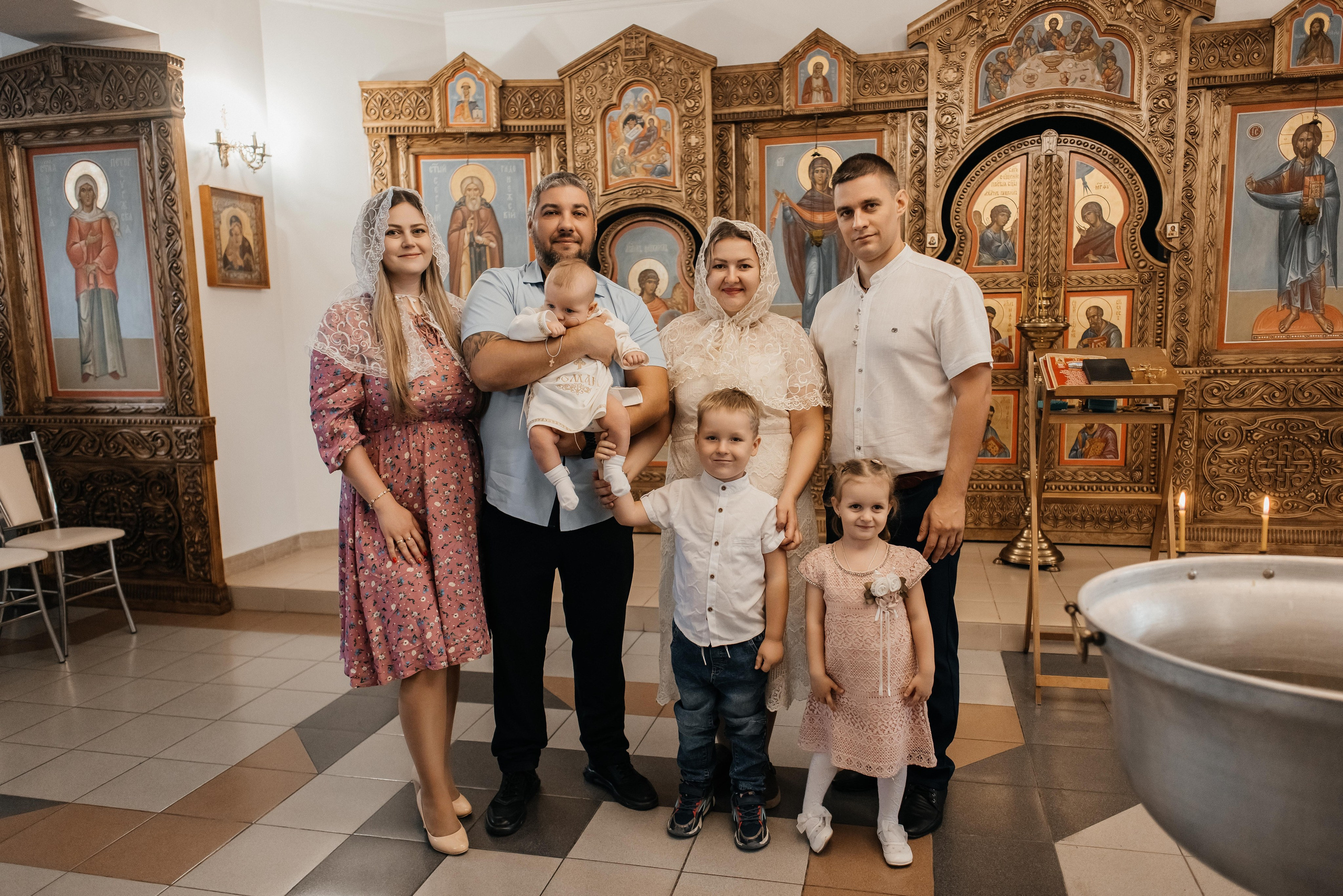 Крещение Ромы. Свадебный и семейный фотограф Яна Стражева. Волгоград, Москва