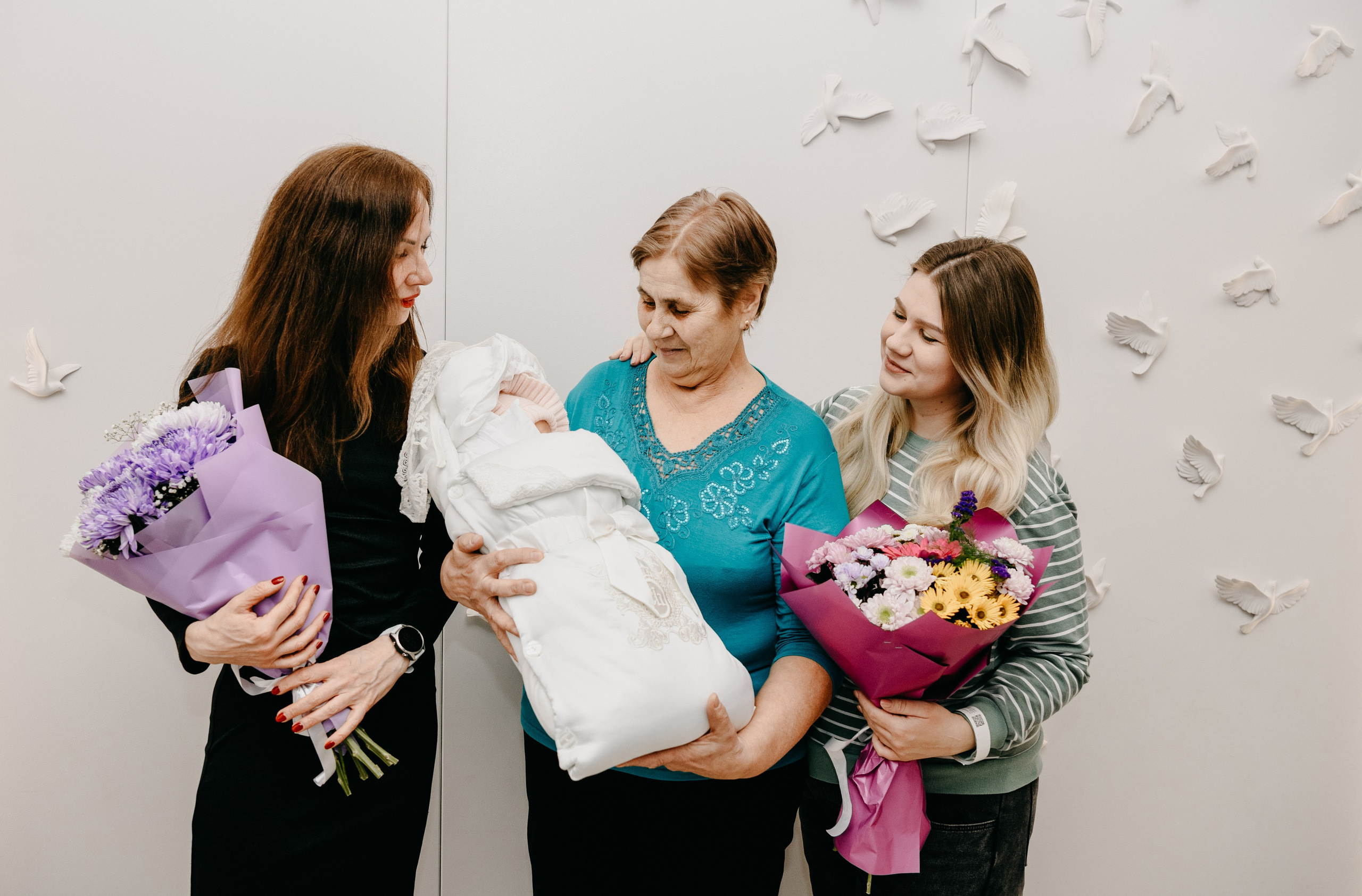 Выписка Арины. 4 роддом. Фотограф на выписку из роддома в Москве и МО