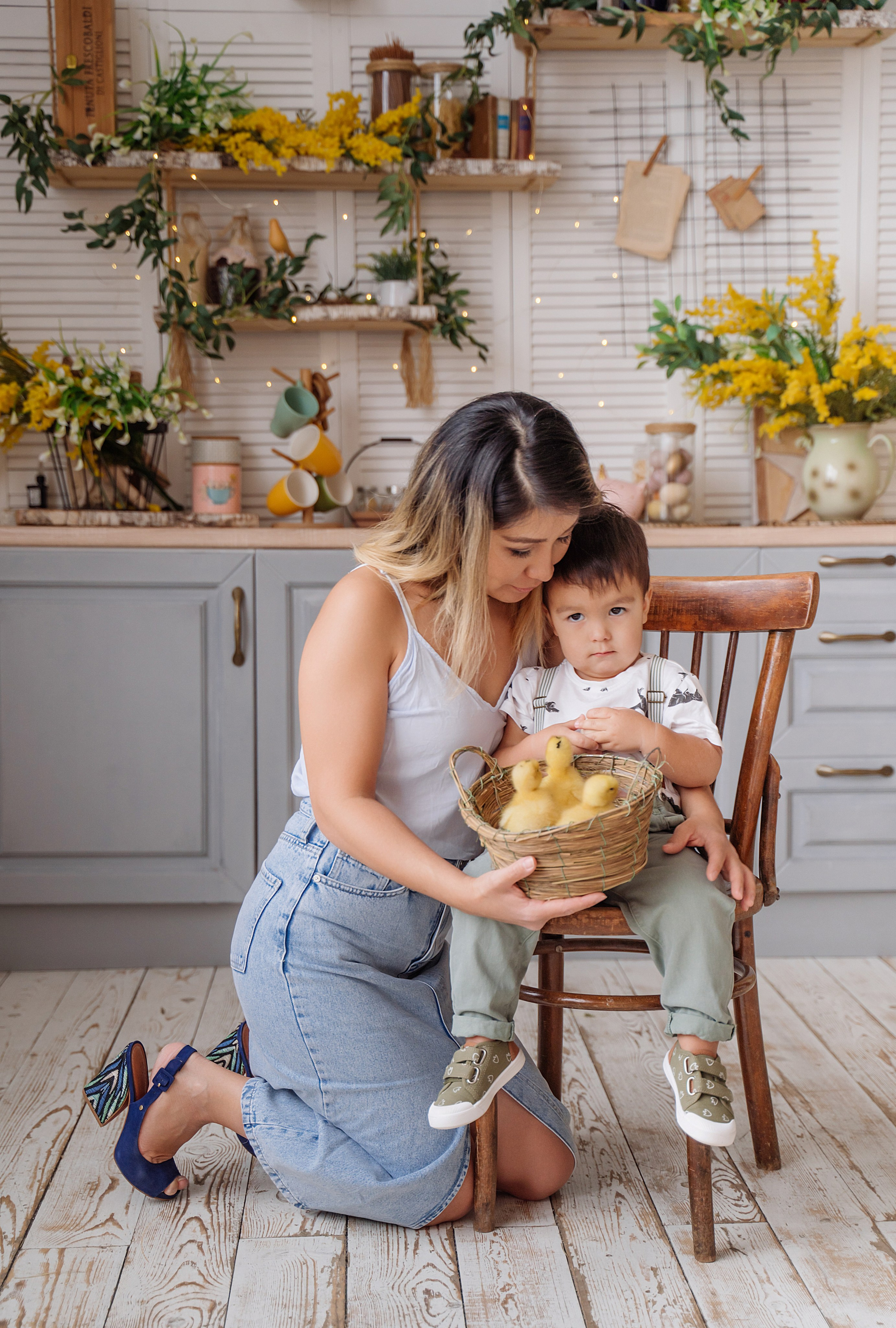 Семейная фотосессия с уточками. Свадебный фотограф