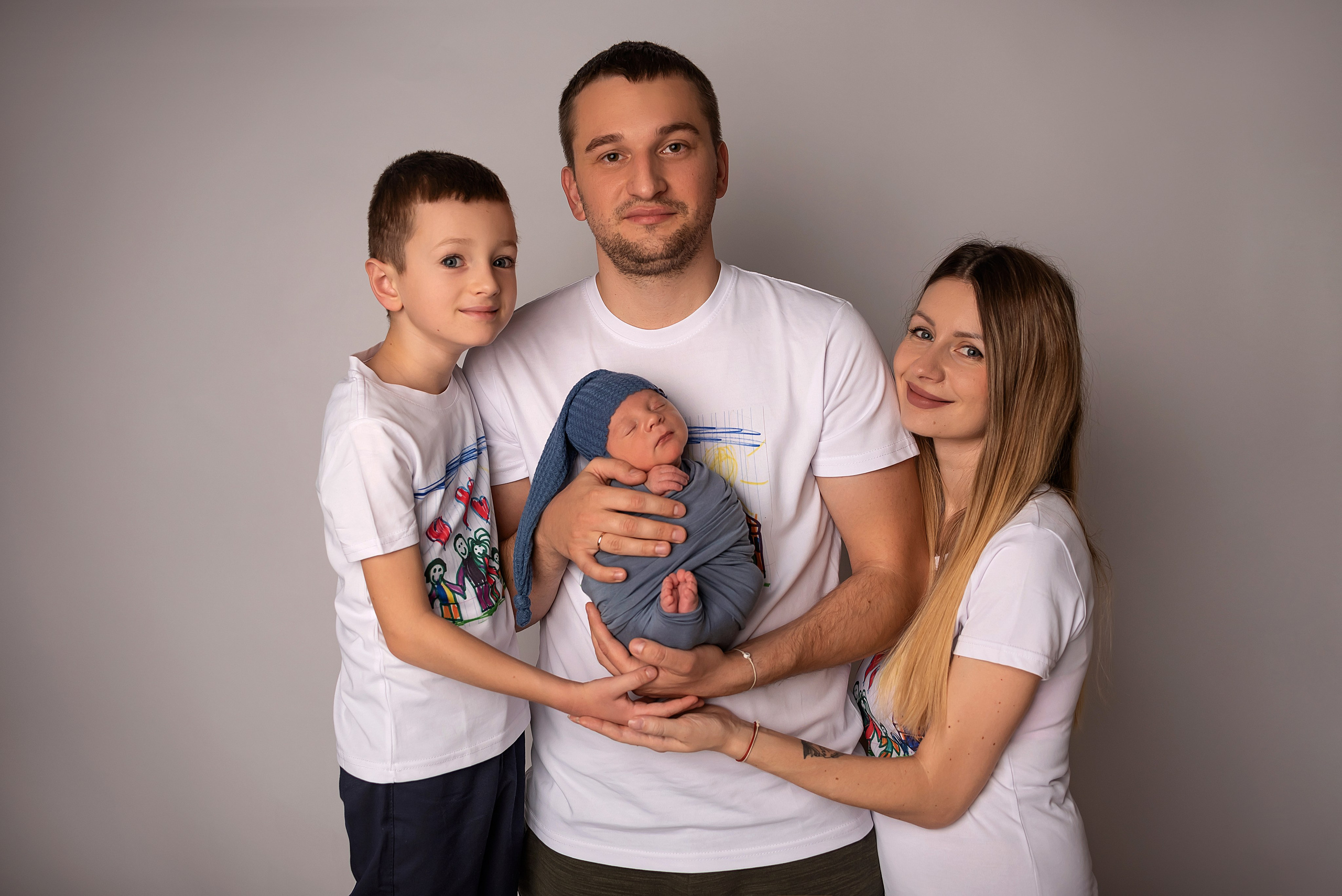 Новорождённые (в обмотках). Детский фотограф новорождённых в Минске Боровик Екатерина