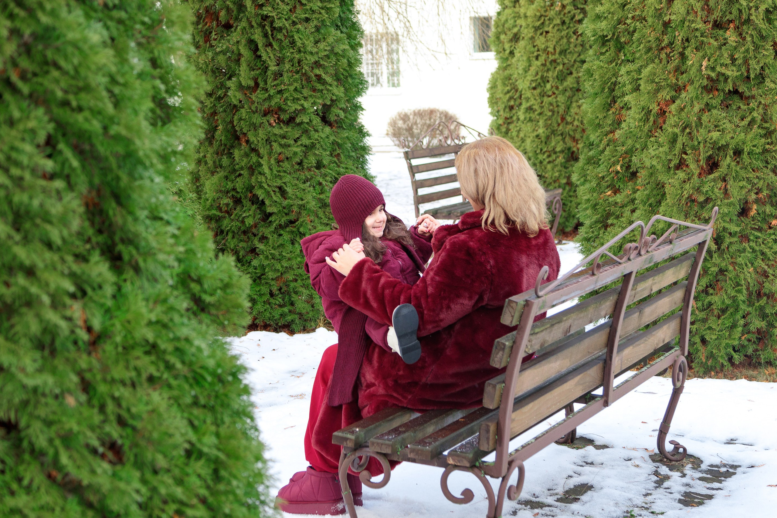 Семейная зимняя фотопрогулка на природе