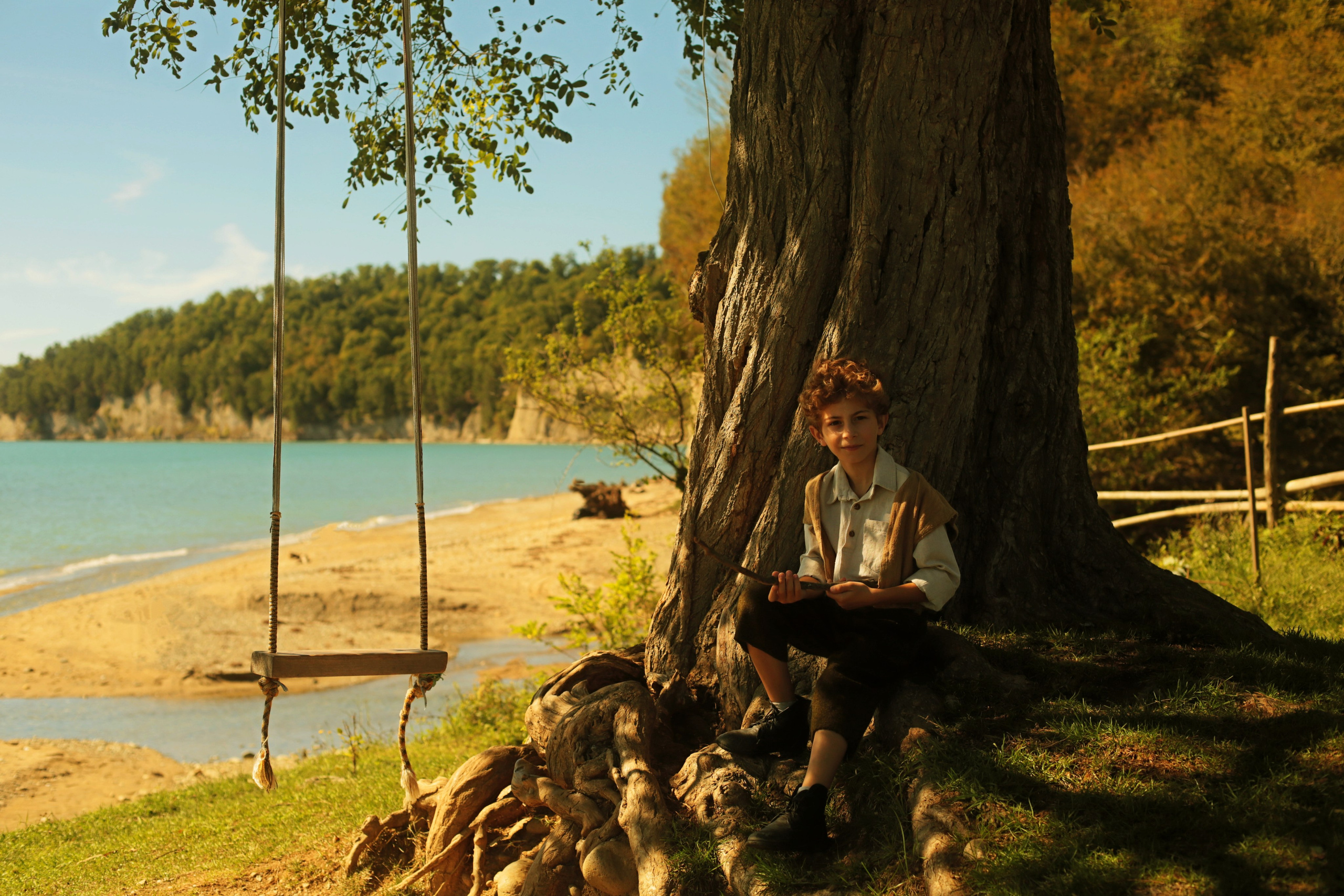 Кинематографическая съемка. Старик и дети. Ekaterina Beridze