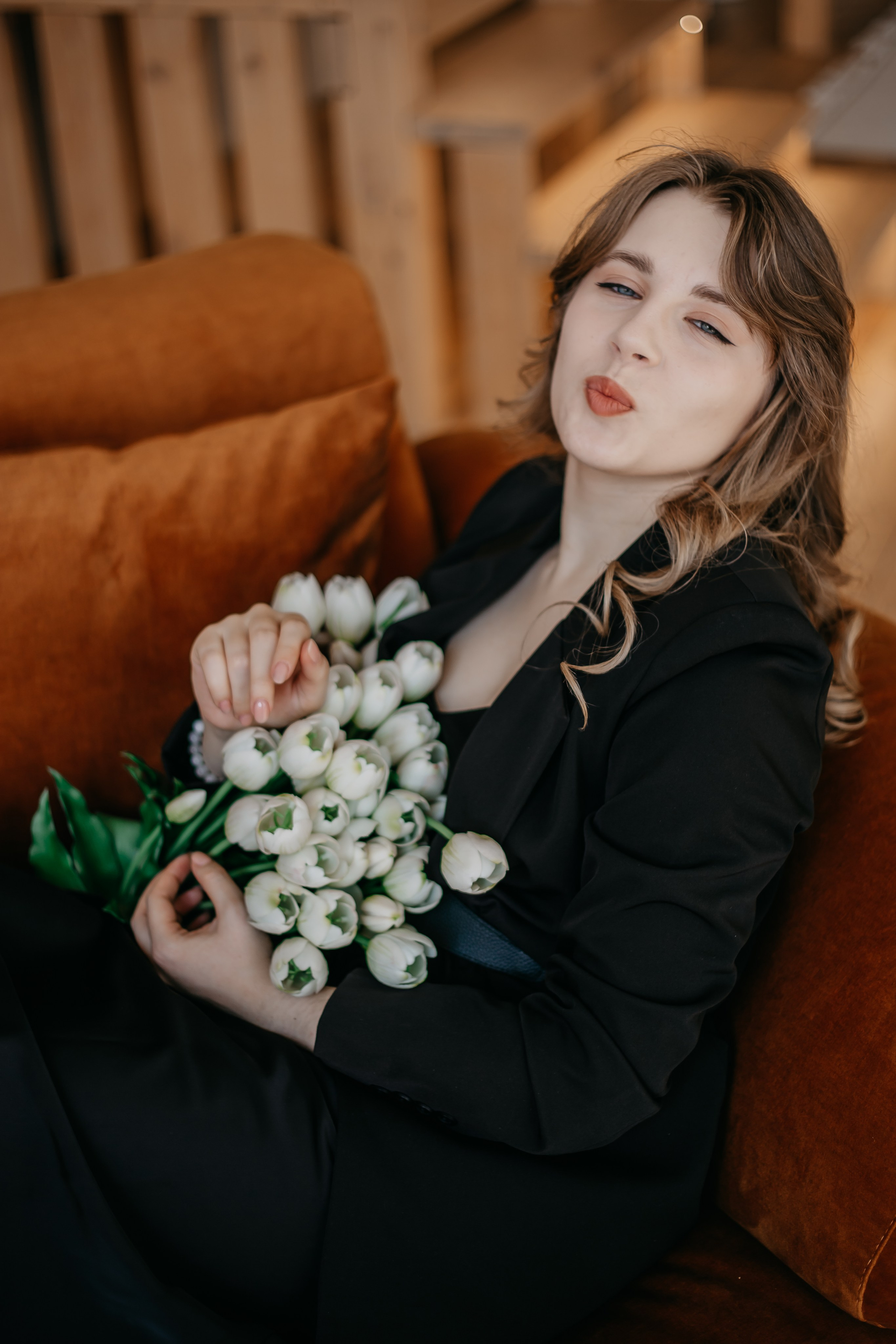 Ангелина. Тюльпаны. Фотограф Регина Крикунова г. Красноярск