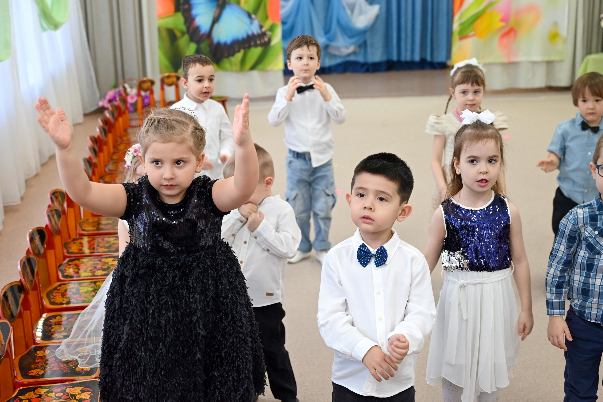 Праздник в группе «Дружная семейка». Семейный и детский фотограф Москва
