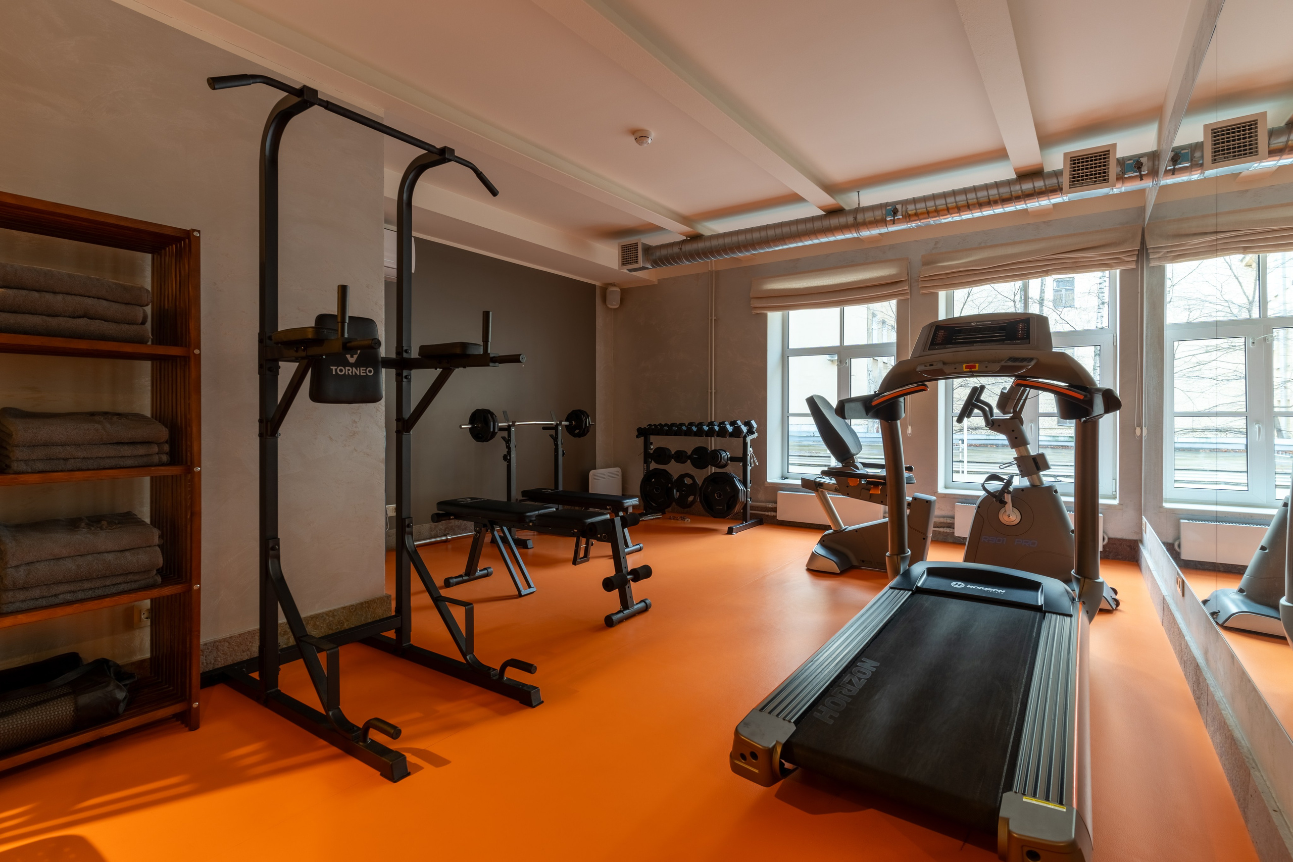 Интерьерная фотосъёмка фитнес-клуба в СПб