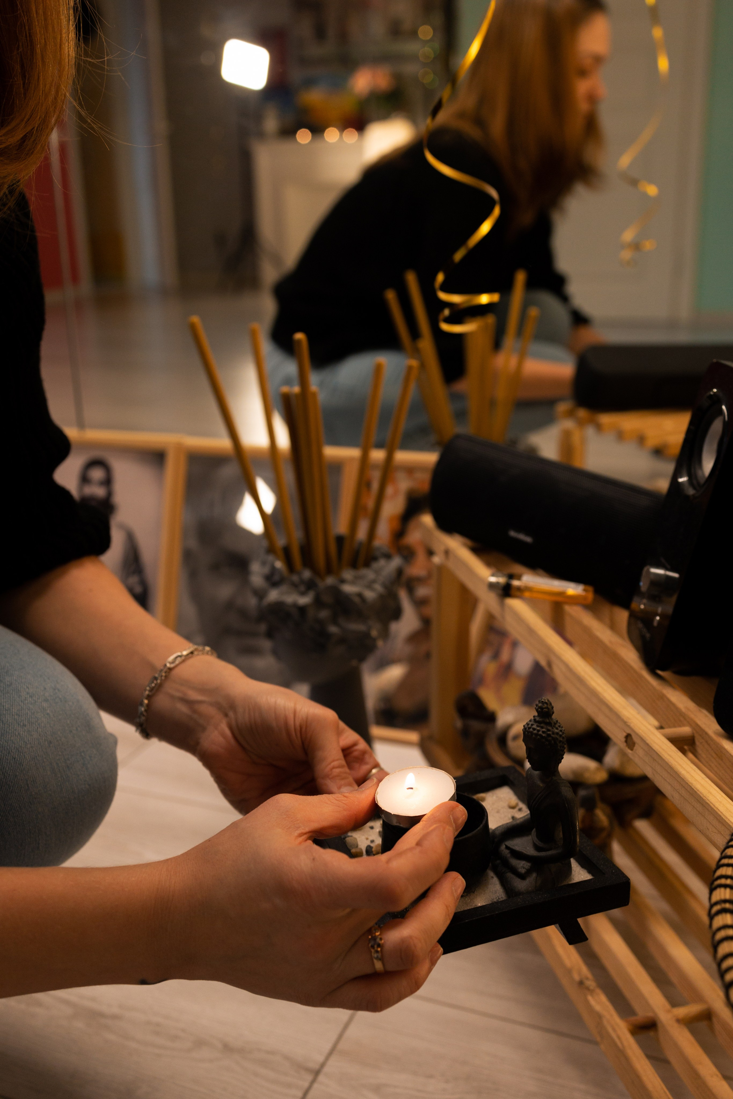 Мастер-класс в йога студии. Портретный фотограф в Санкт-Петербурге