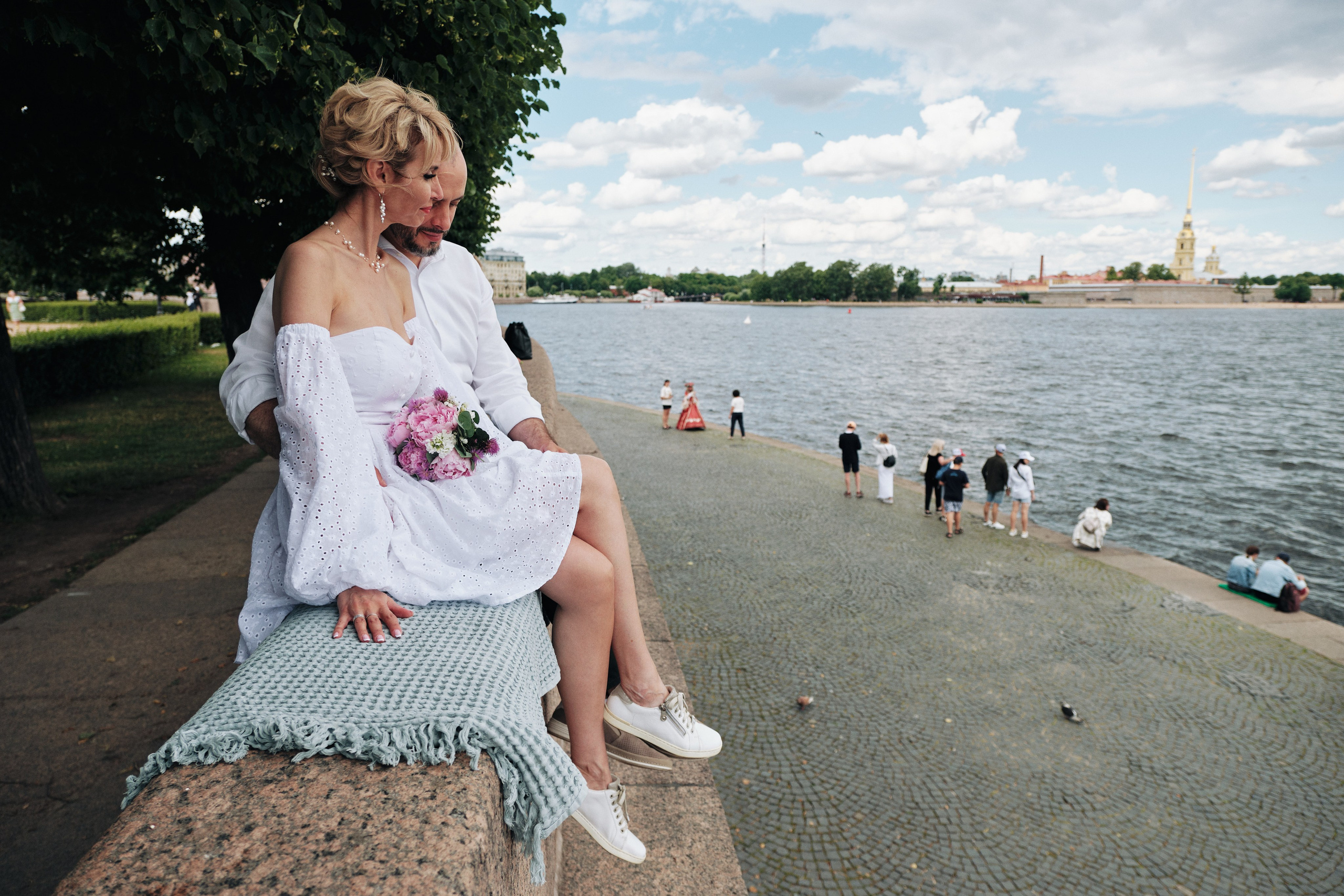 Стильная свадебная фотосессия в СПб