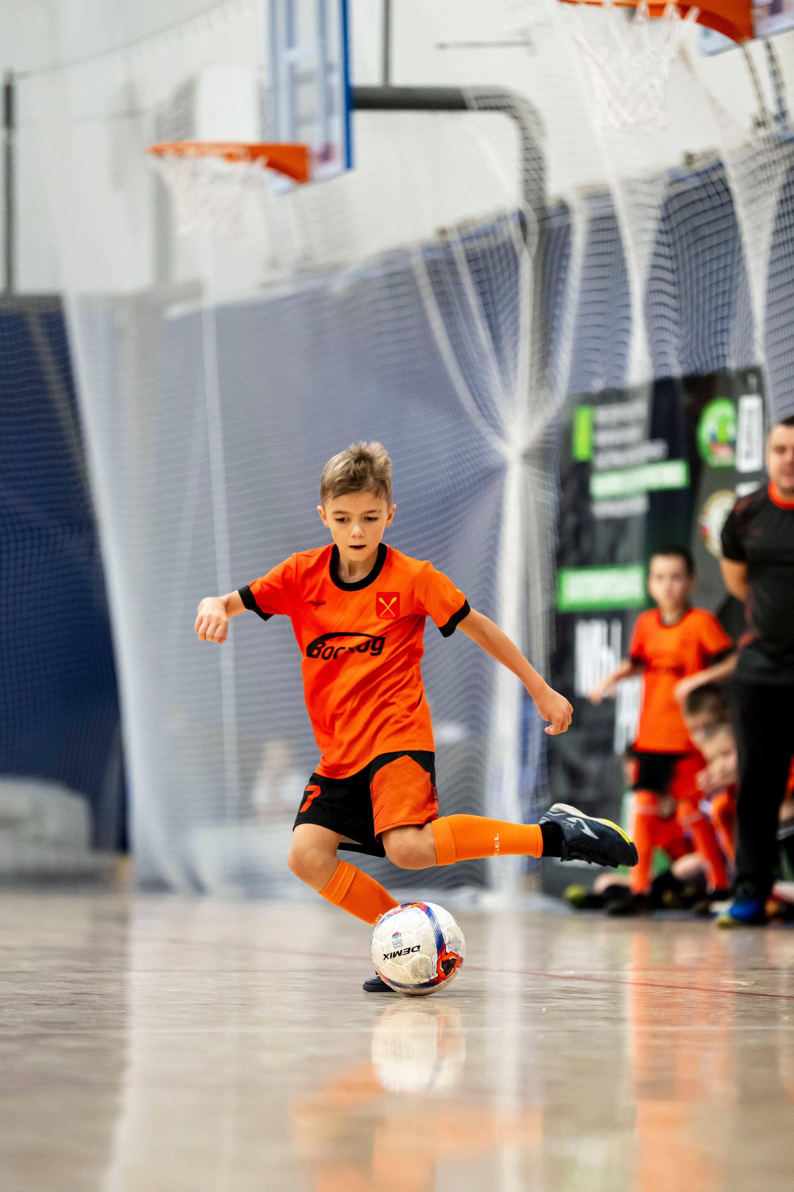 Всероссийский турнир по мини футболу FUTSAL KIDS TROPHY 2025. Спортивный фотограф в Туле и Тульской области. Файсханова Фото Спорт