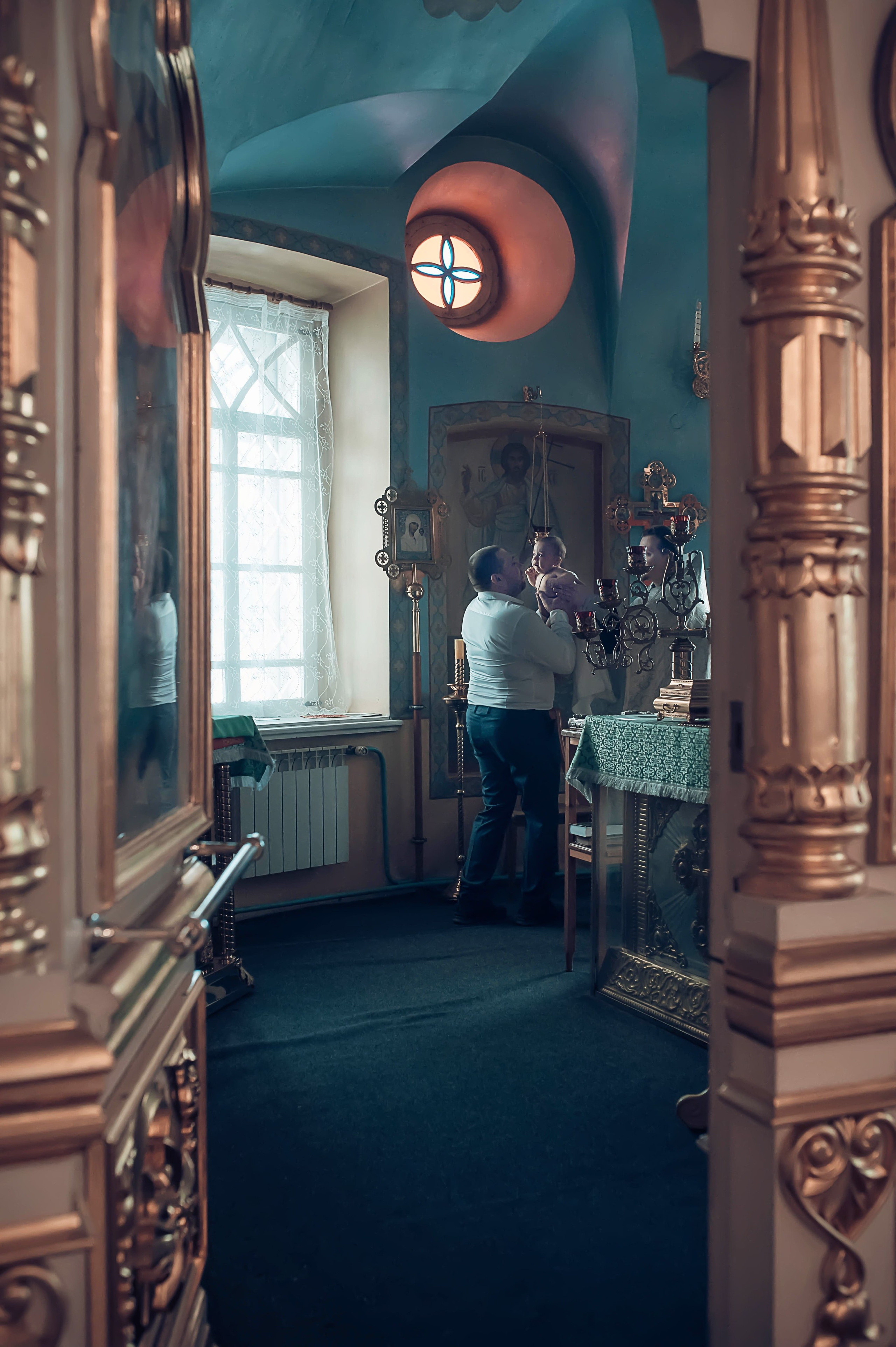 Съемка крещения в Красноярске. Фотографы крещения/венчания  Красноярск Татьяна и Вячеслав Переваловы