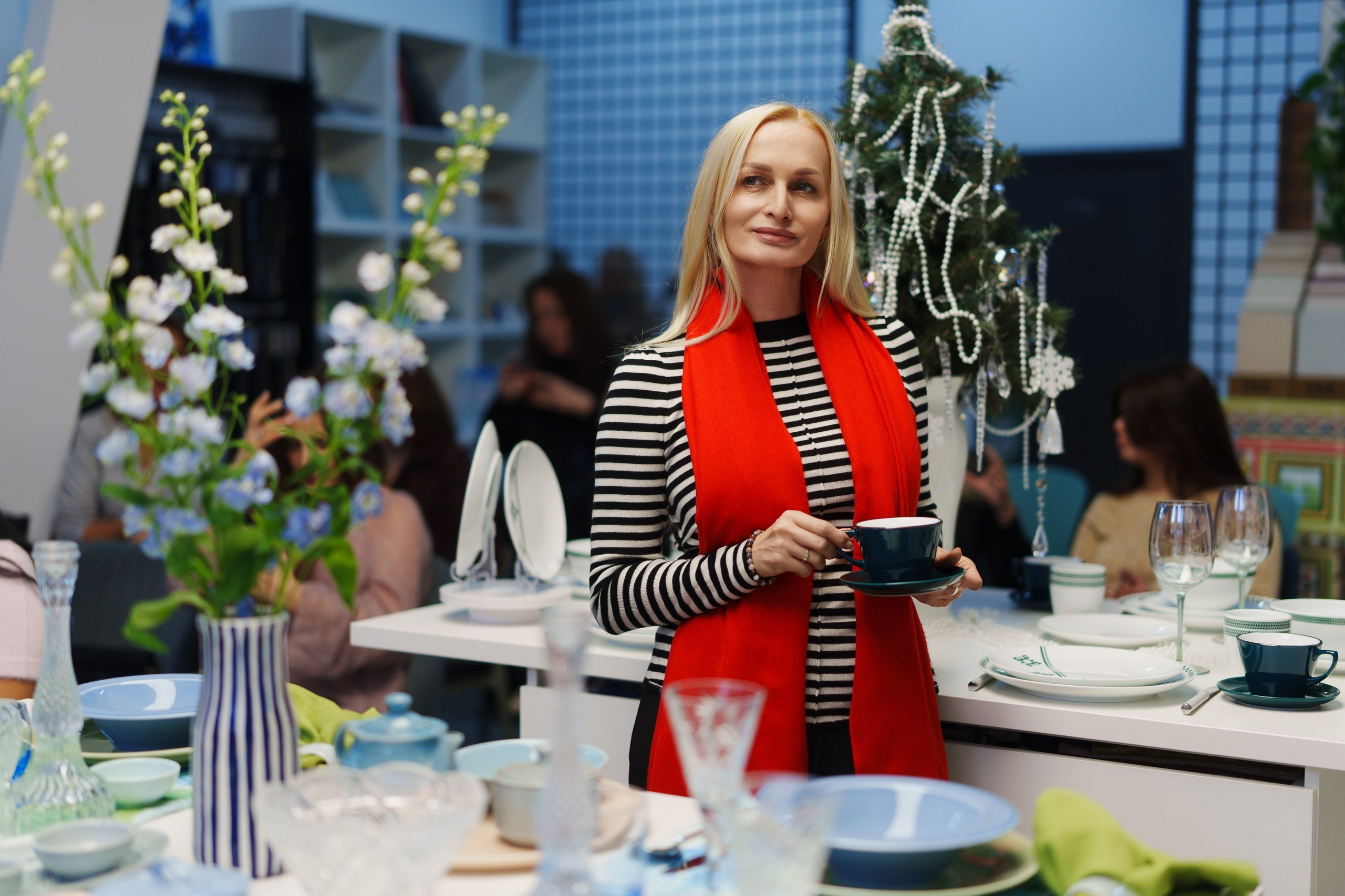 Презентация коллекции Эльмины Гай и Башфарфора — съёмка в бизнес-центре «Аура»