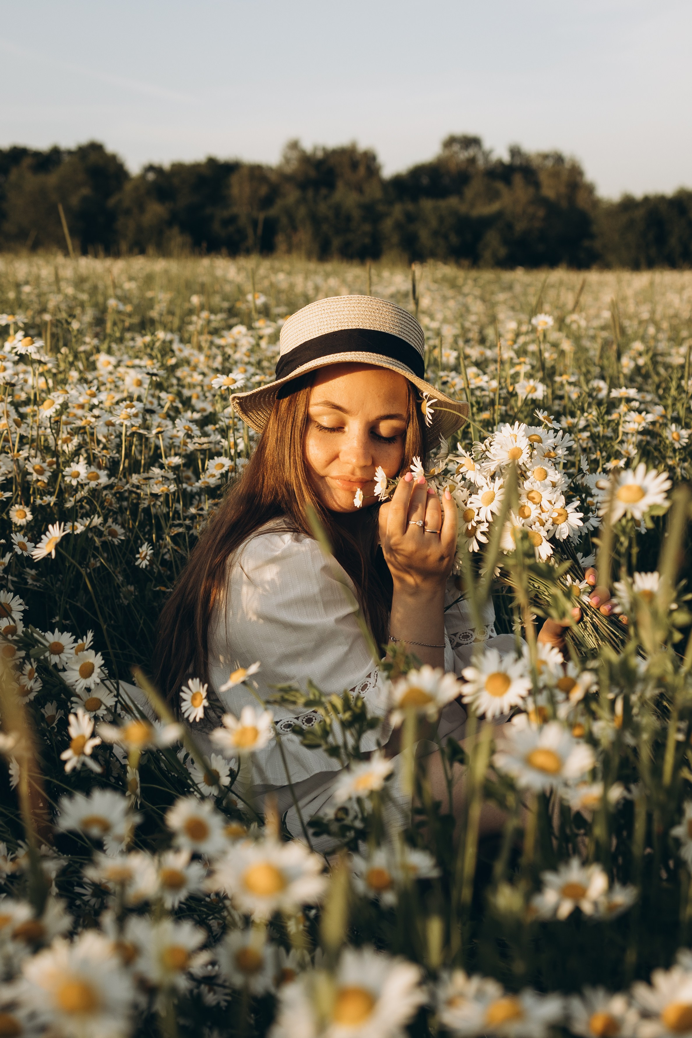 Маша и ромашки. Семейный фотограф в Москве Виктория Ястребинская