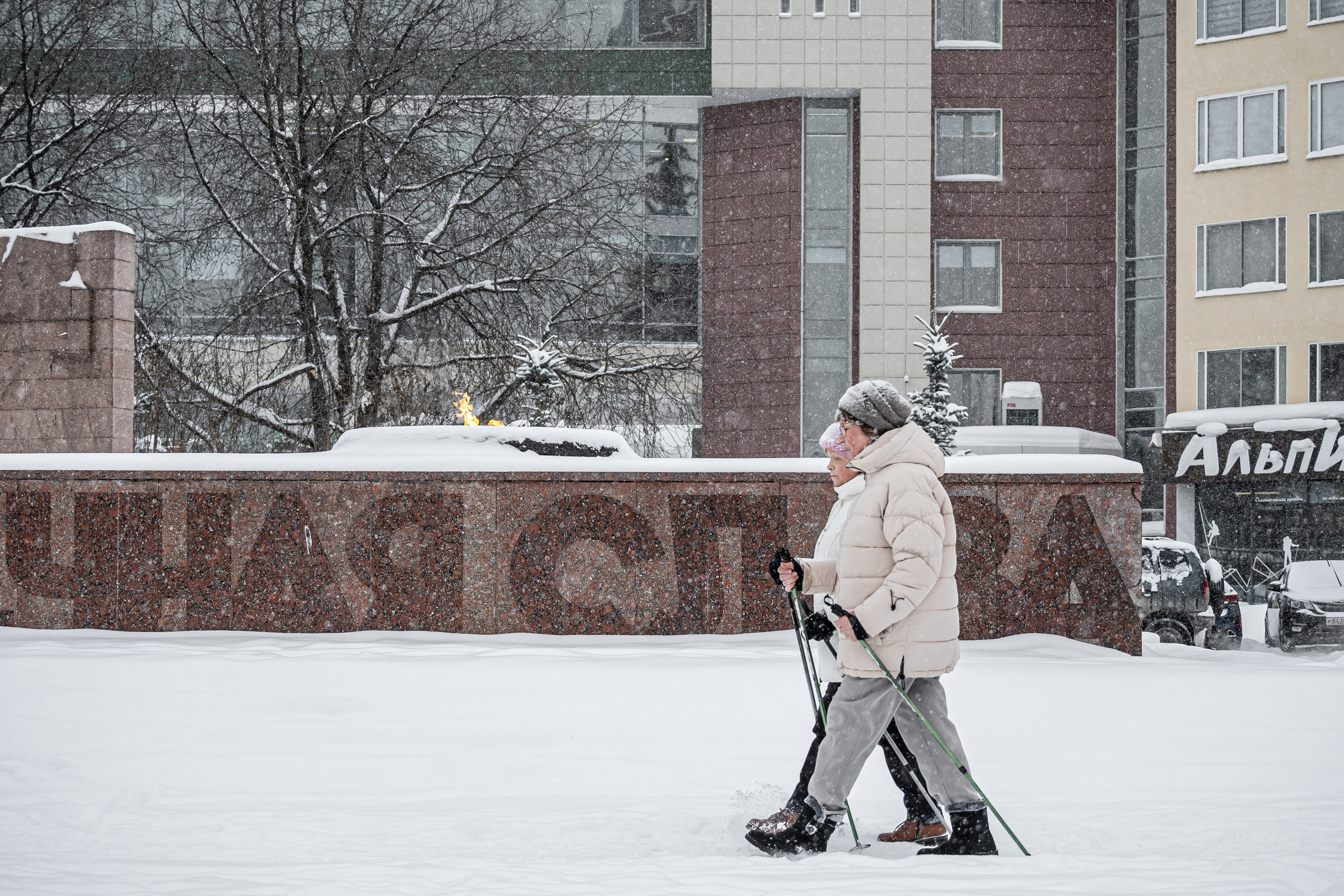 Снегопад. Репортажный фотограф