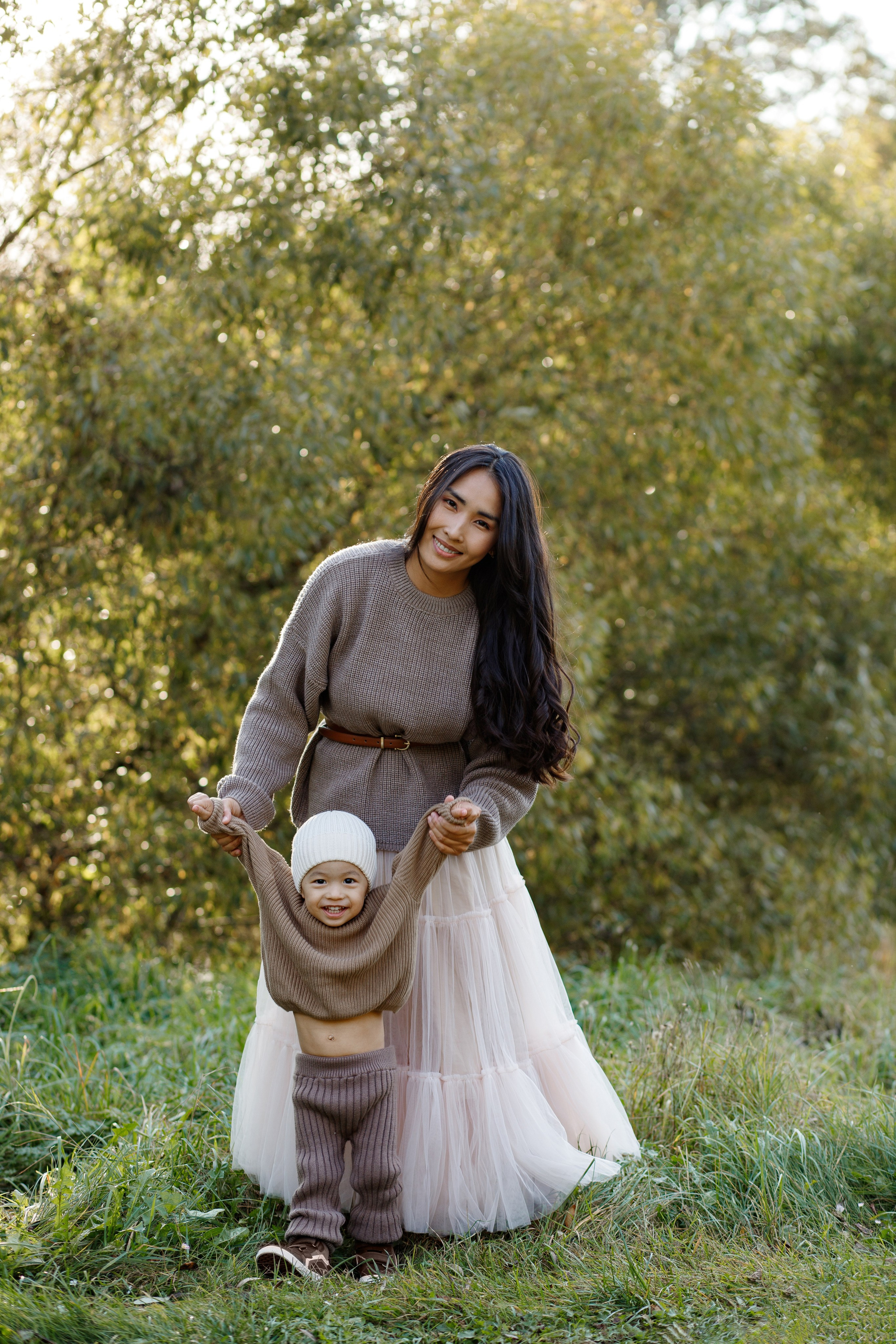 Осенняя семейная фотосессия в усадьбе Валуево. Фотограф Александра Сыщенко