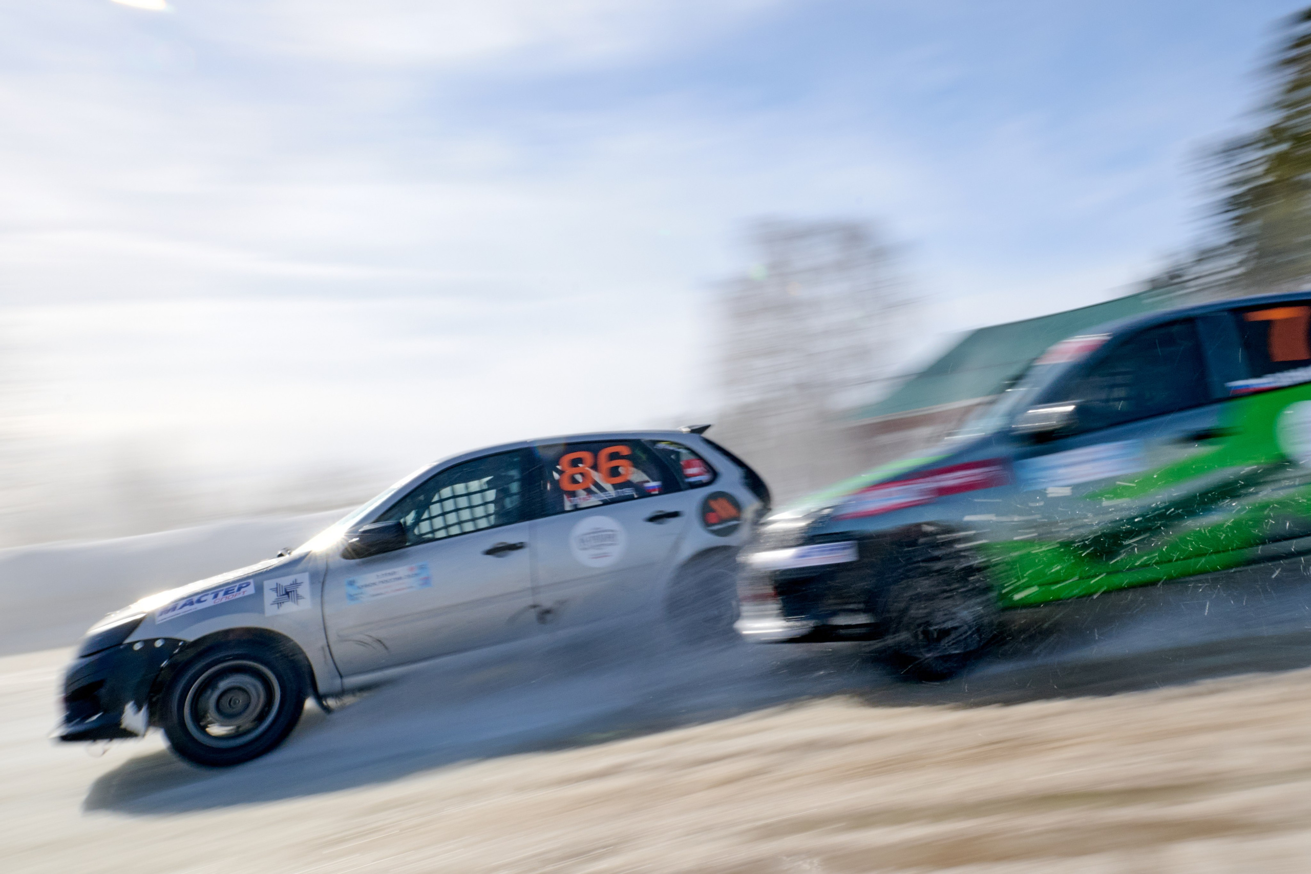 Кубок России и Чемпионат Удмуртии по зимним трековым автогонкам 2025. Спортивный репортажный фотограф в Ижевске Сергей Мерзляков