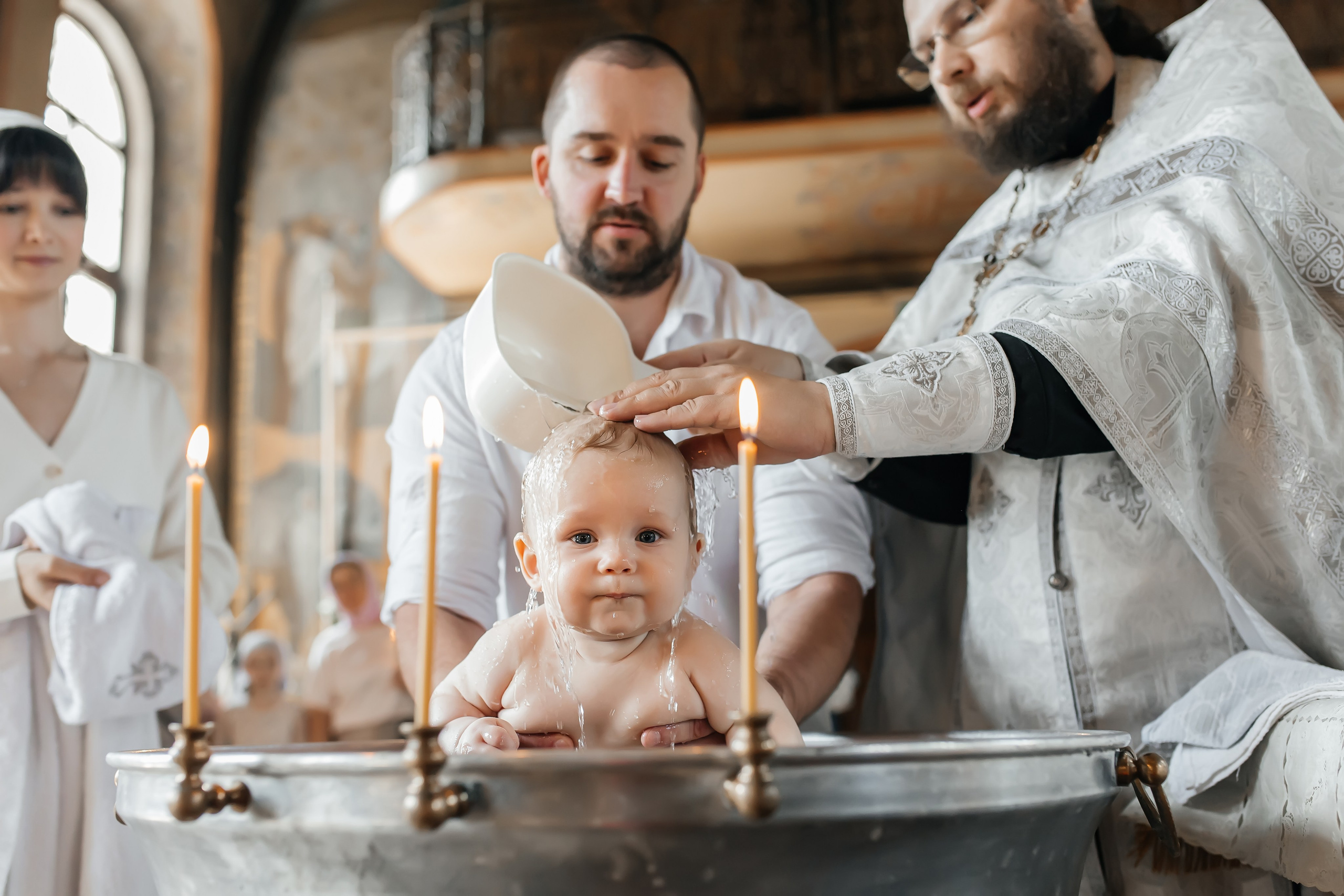 Крещение Артемия в Храме Николая Чудотворца в Ангелово. Фотограф на крещение и венчание Москва  Надежда Баланина