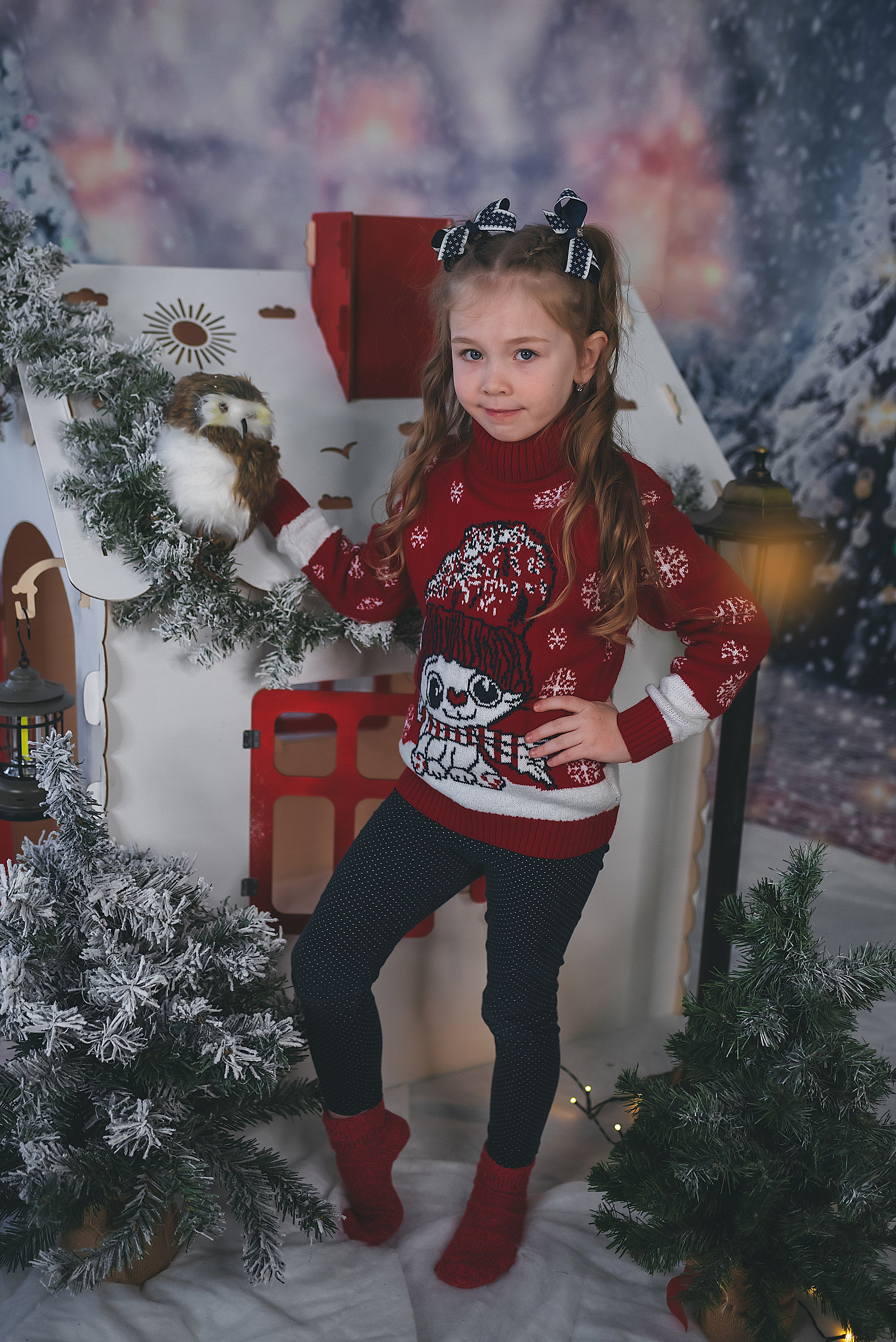 Проект «Новогодний домик». Семейный и детский фотограф в Тейково