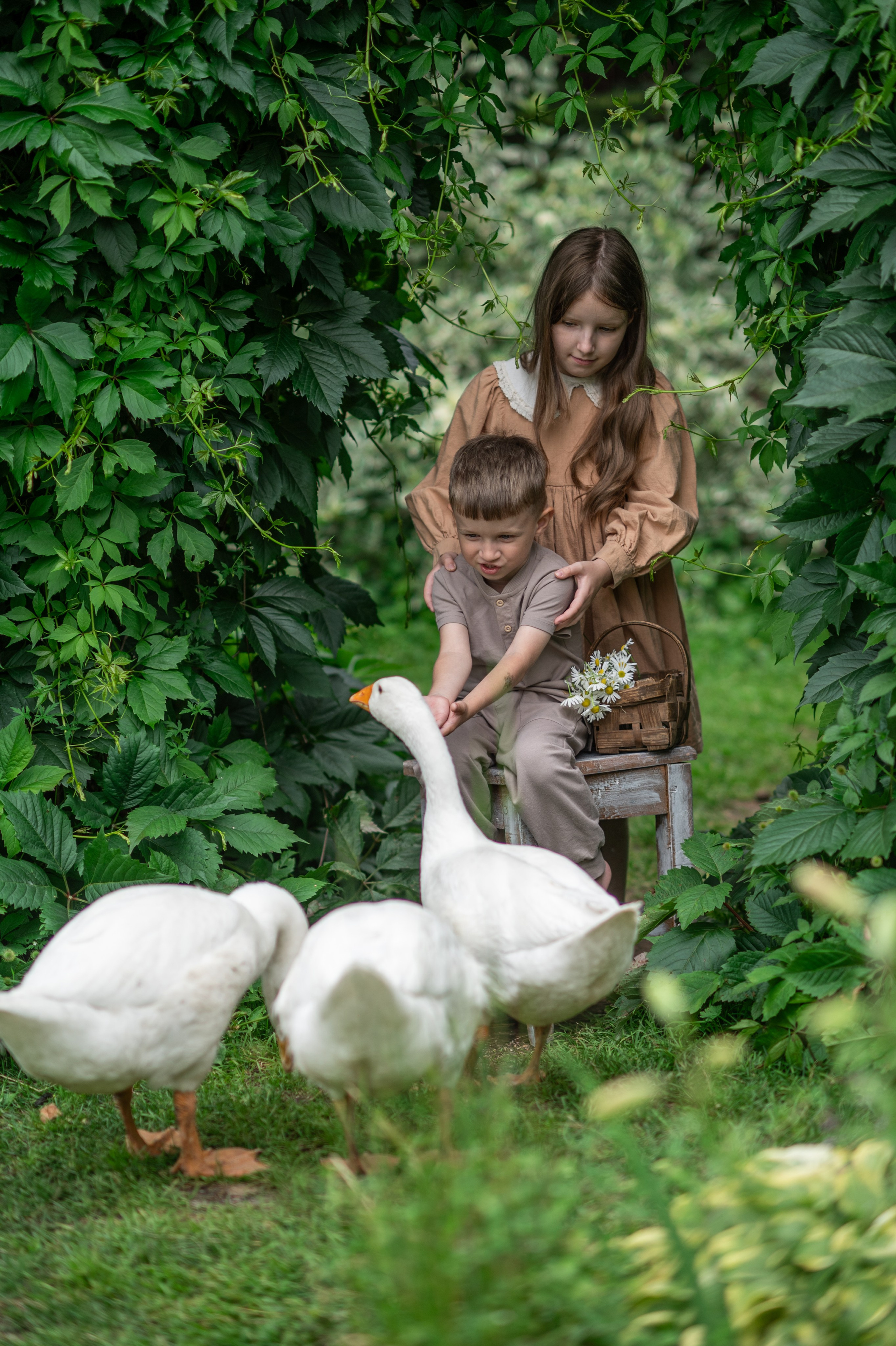 В САДУ. Семейный фотограф Екатеринбург Лора Мур