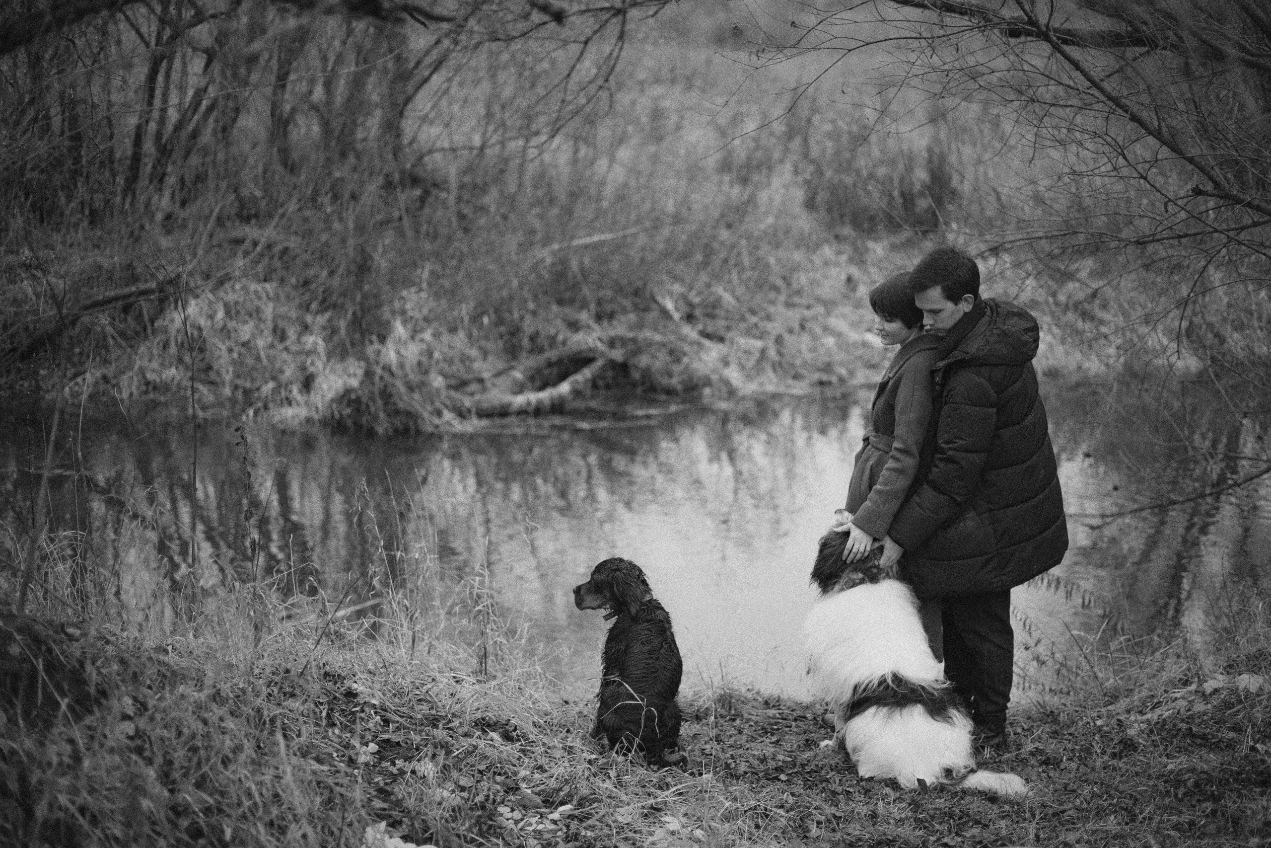 Даша, Глеб, Барс и Бруно. Фотограф-анималист Богданова Полина
