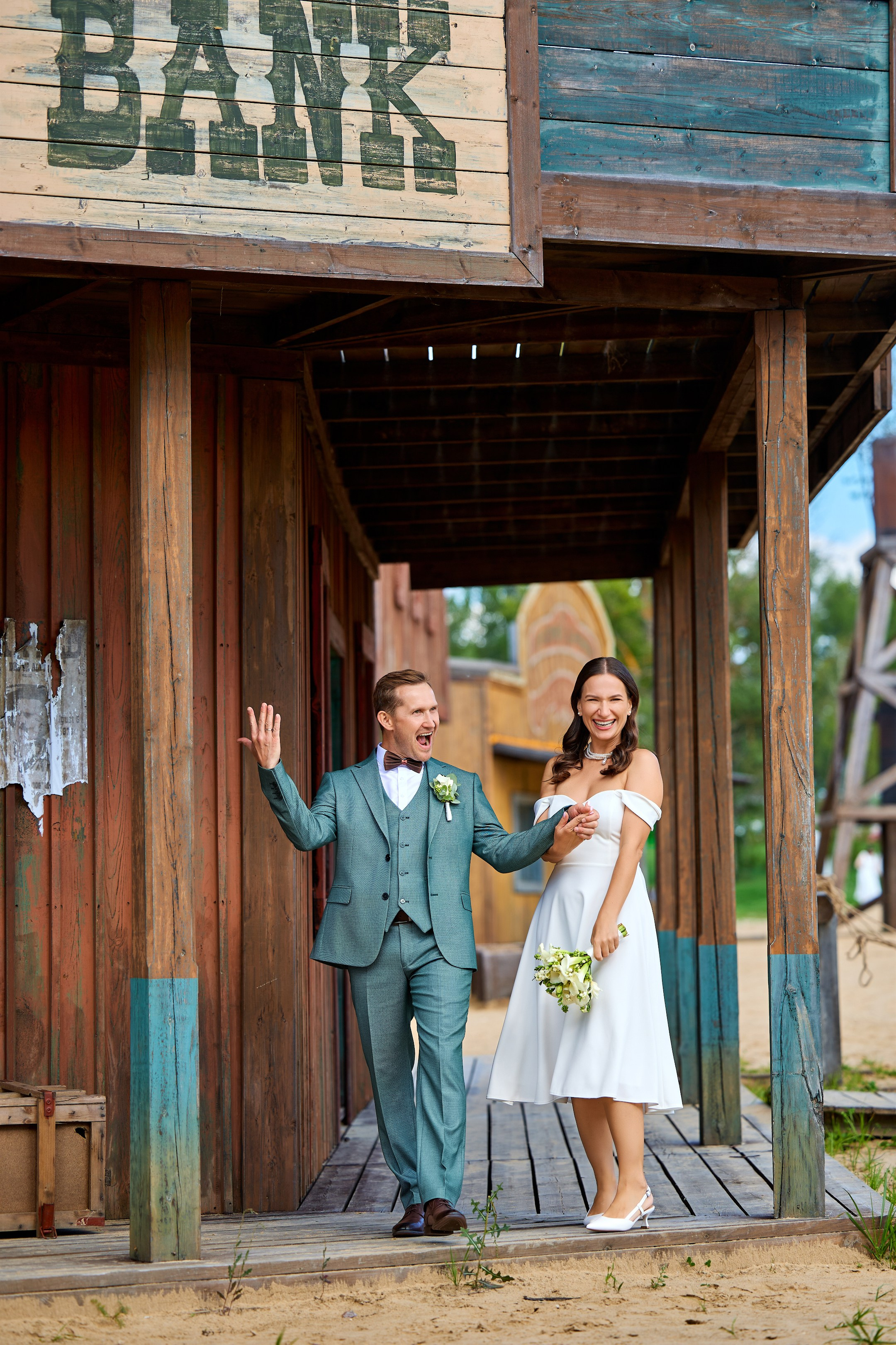 Свадебная фотосессия в Кинопарке Москино. Свадебный фотограф Сергей Колбинский