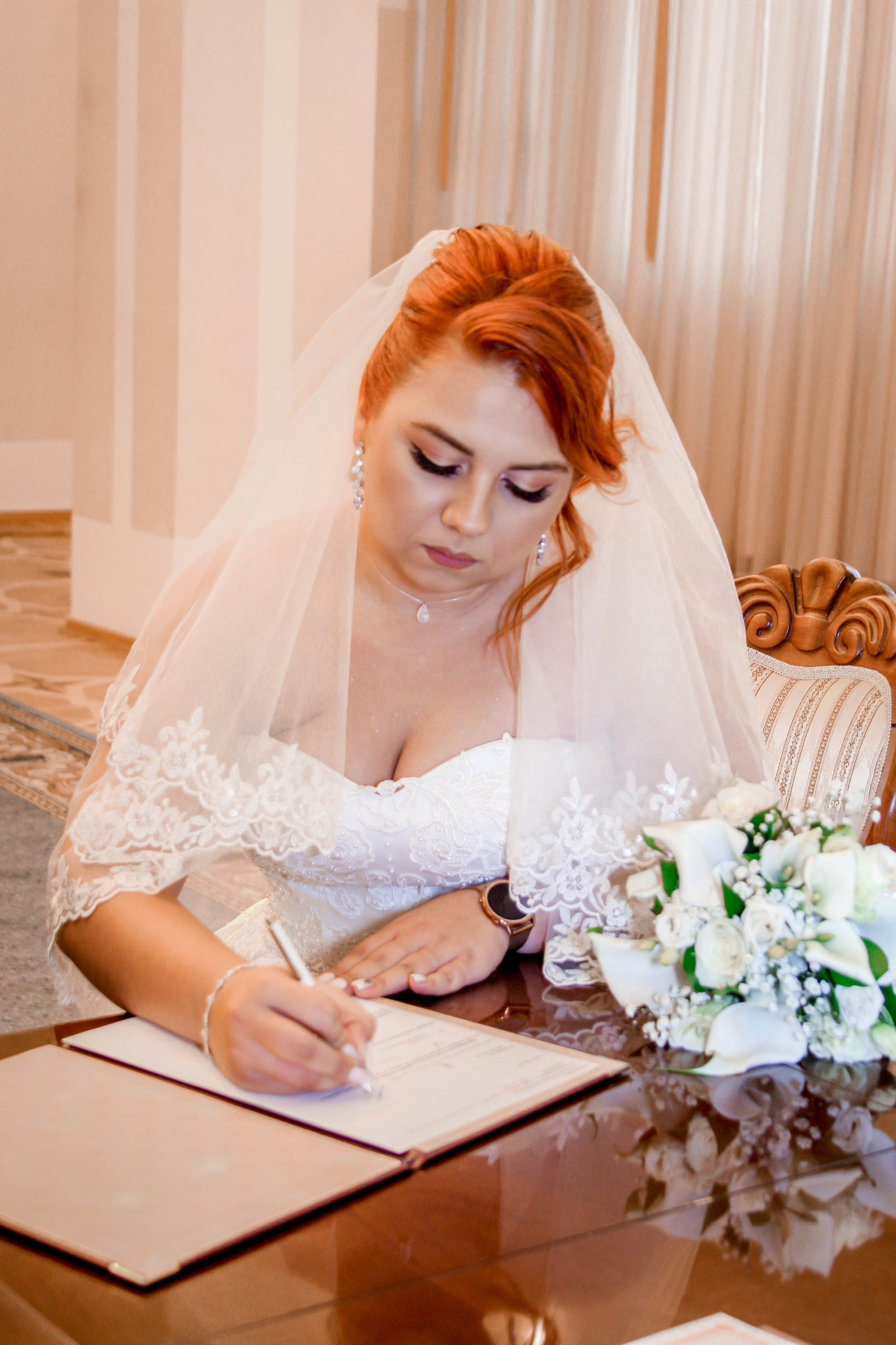 Фото невесты в загсе, ЗАГС СВАО, Свадебный фотограф Балашиха