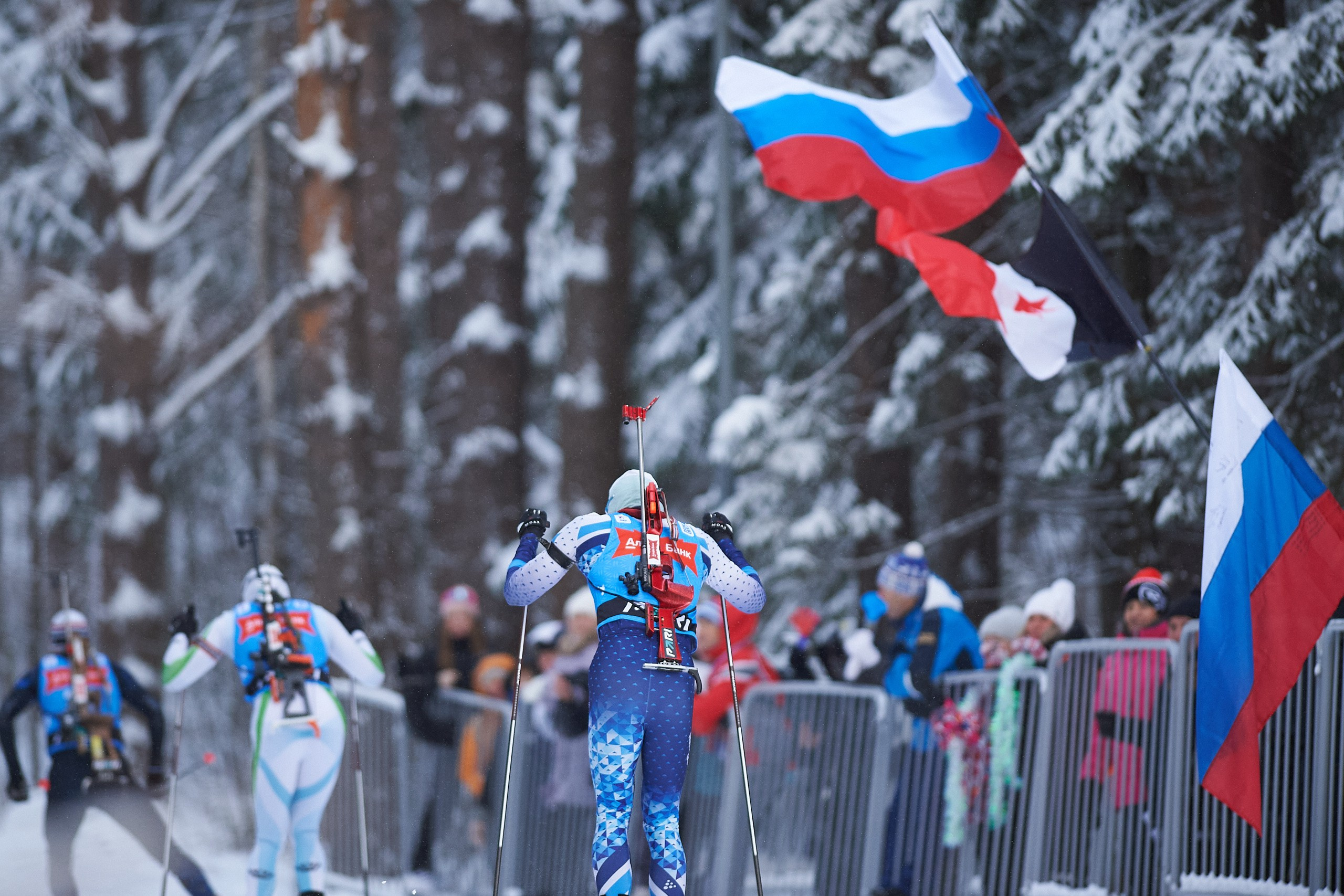 Биатлон. Чемпионат России — 2024/2025, 3-й этап, Ижевск. Спринт. Мужчины. Спортивный репортажный фотограф в Ижевске Сергей Мерзляков