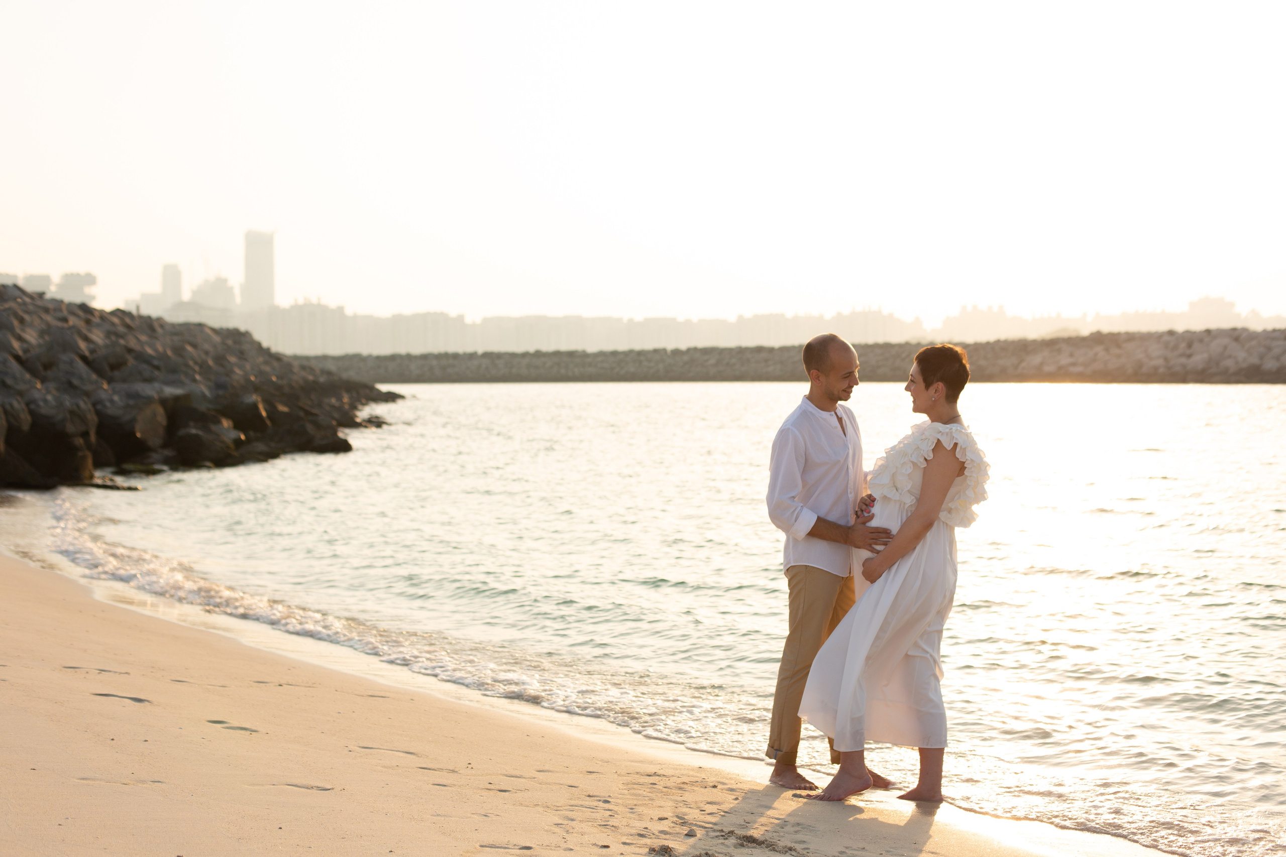 Classic Elegant Pregnancy Photoshoot in Dubai