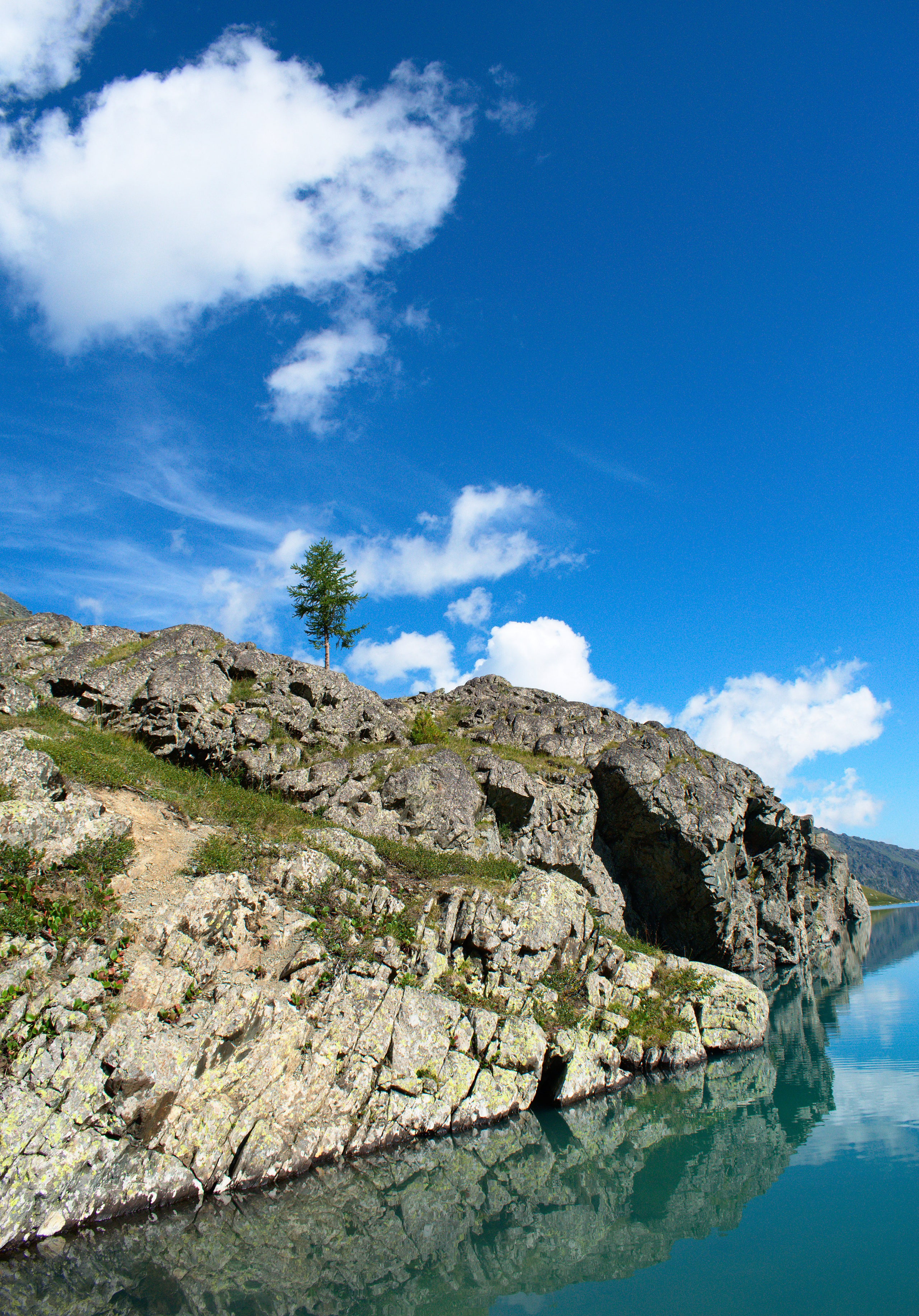 Озеро Акчан горный Алтай Пейзажная авторская фотография