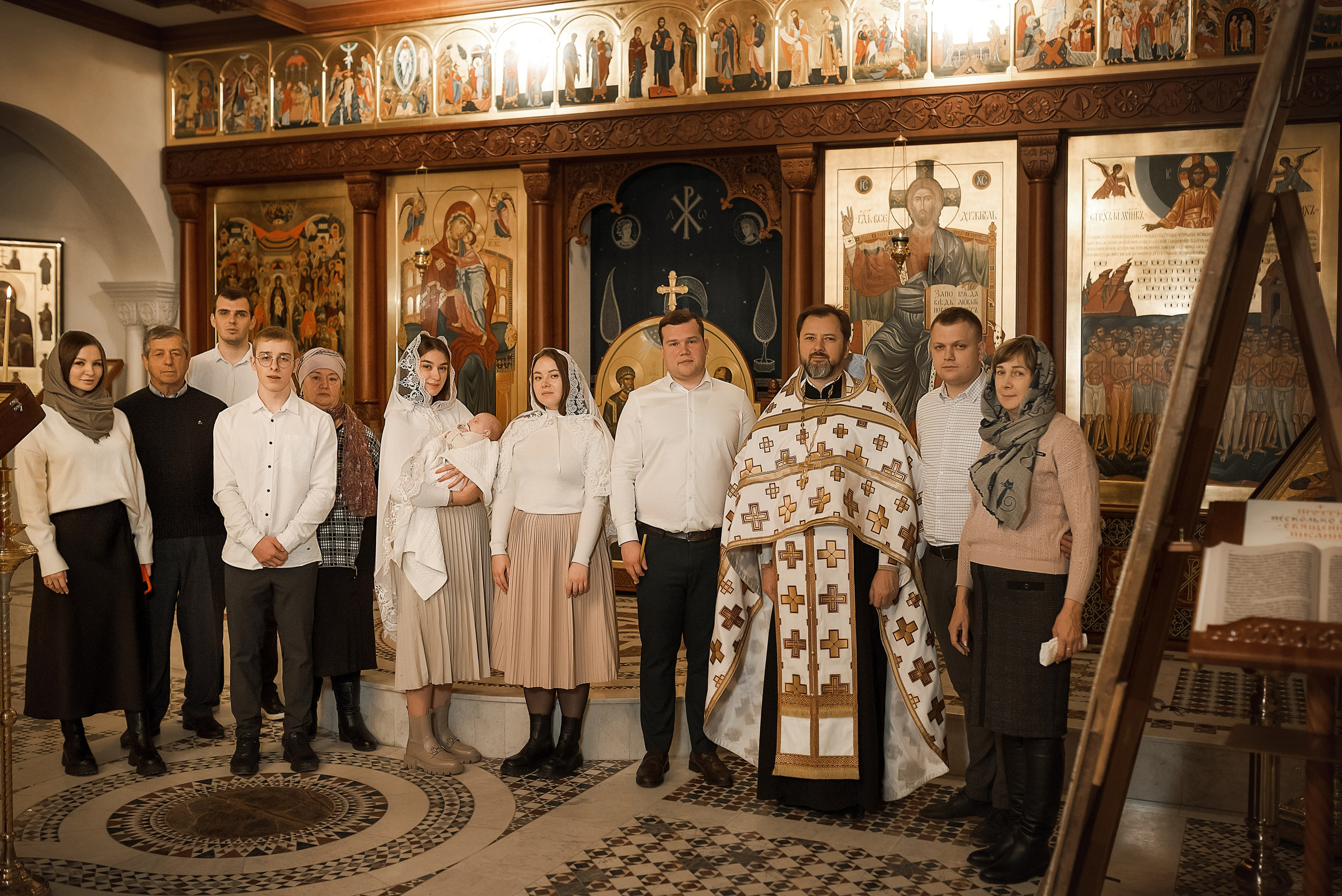 Крещение Майи Храм 40 Севастийских мученков. Семейный фотограф в Ростове-на-Дону Татьяна Литвинова